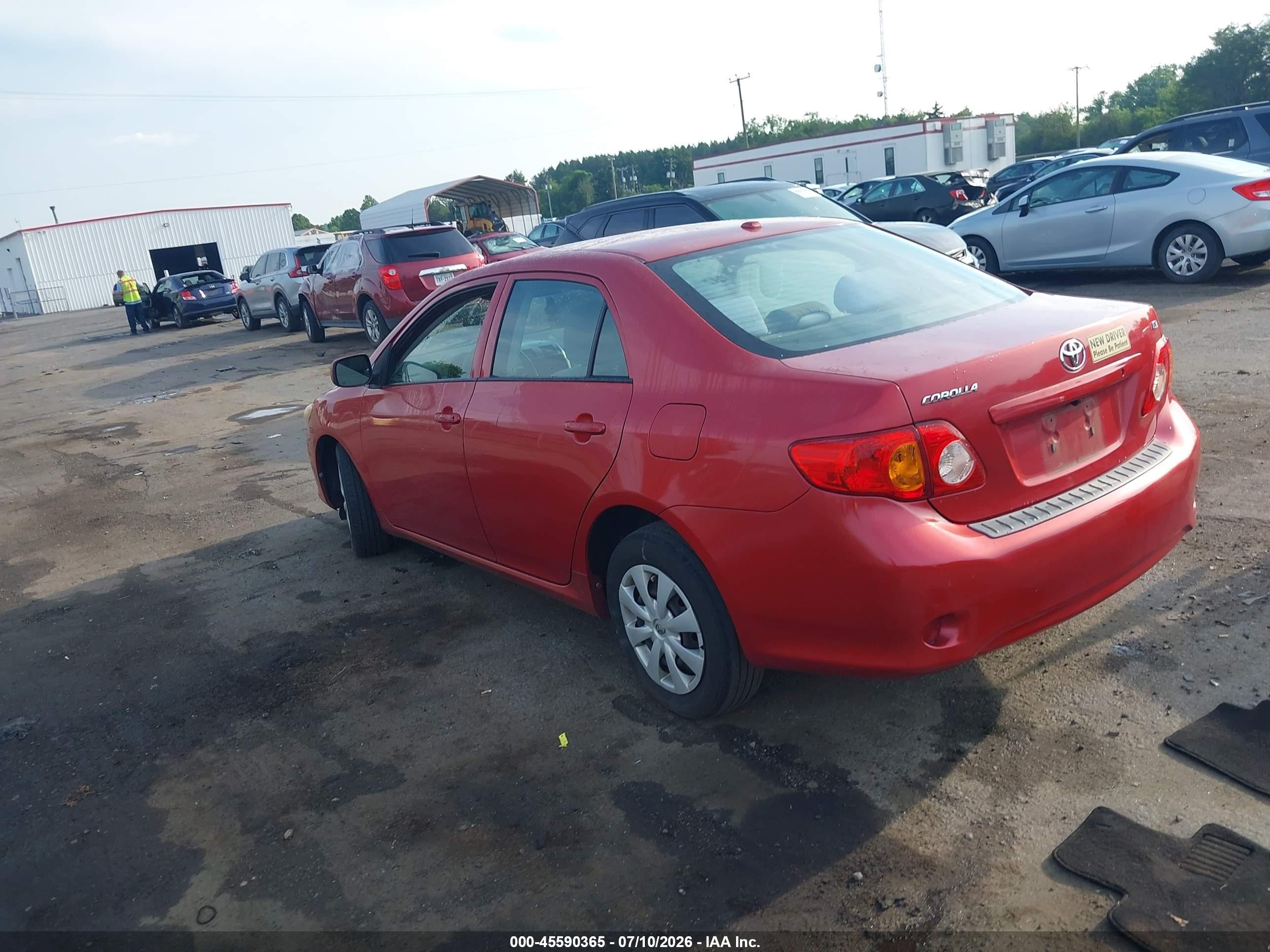 2010 Toyota Corolla Le Red vin: 2T1BU4EE4AC295927
