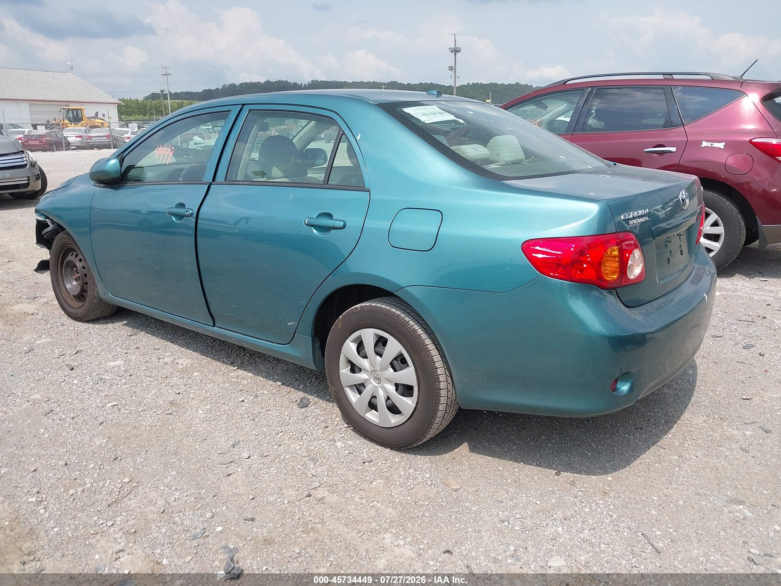 2010 Toyota Corolla Le Turquoise vin: 2T1BU4EE4AC302049
