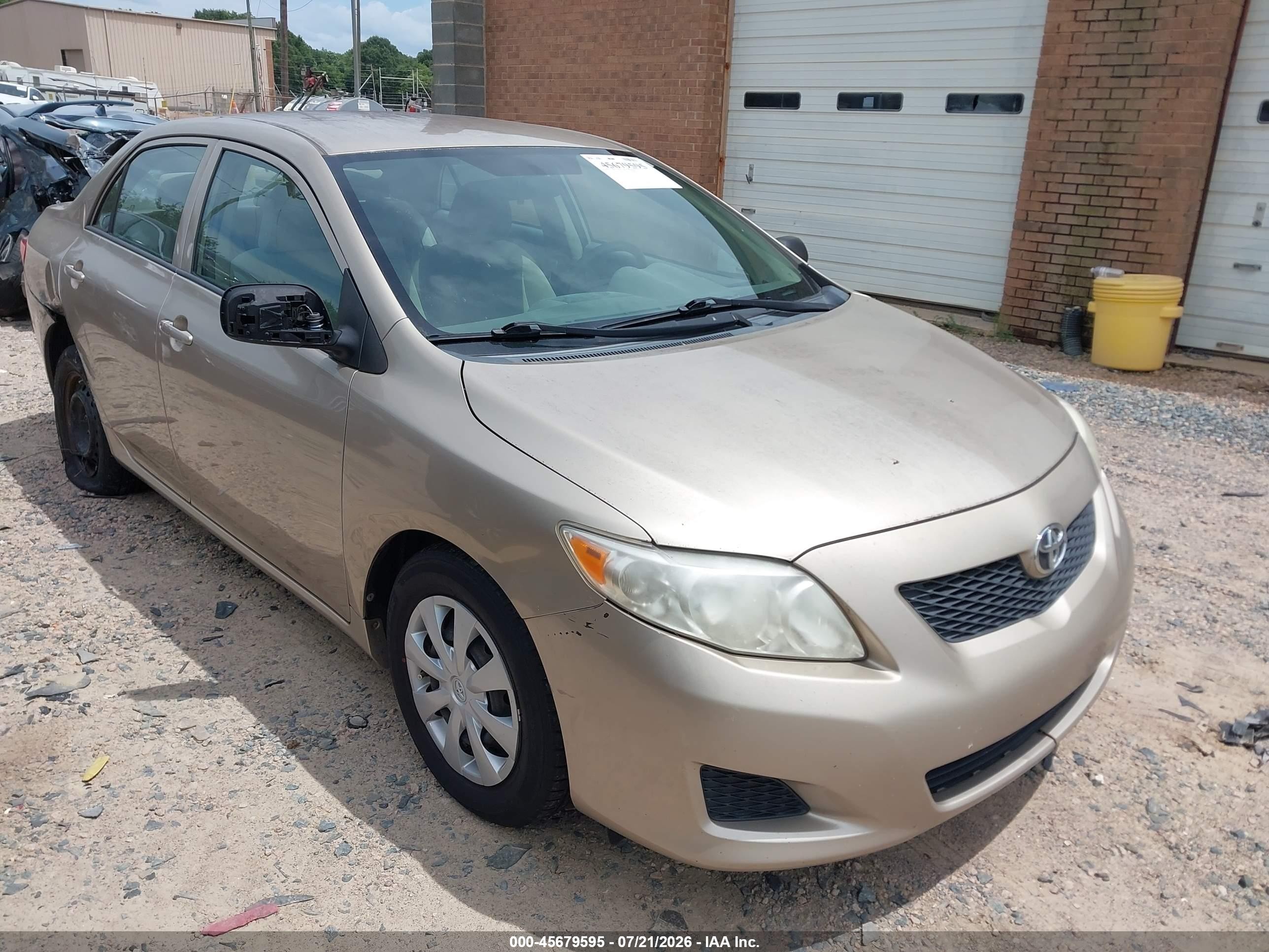 2010 Toyota Corolla Tan vin: 2T1BU4EE4AC314654