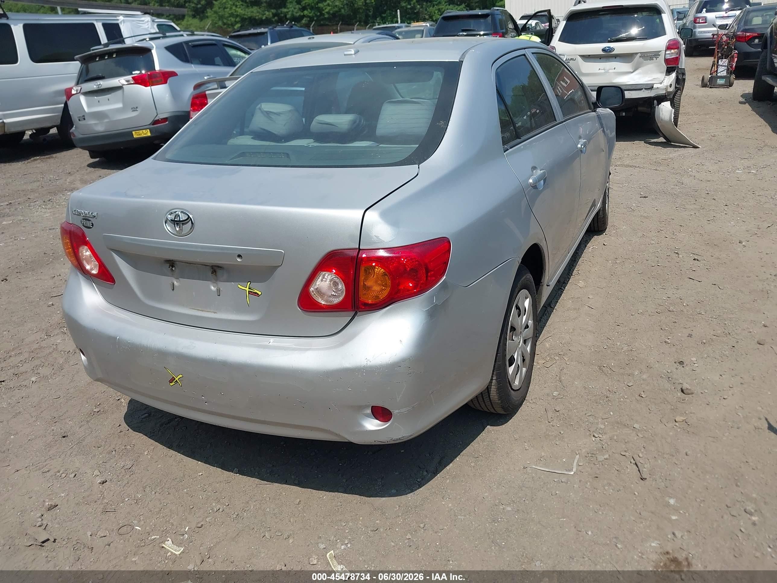 2010 Toyota Corolla   Silver vin: 2T1BU4EE4AC314699
