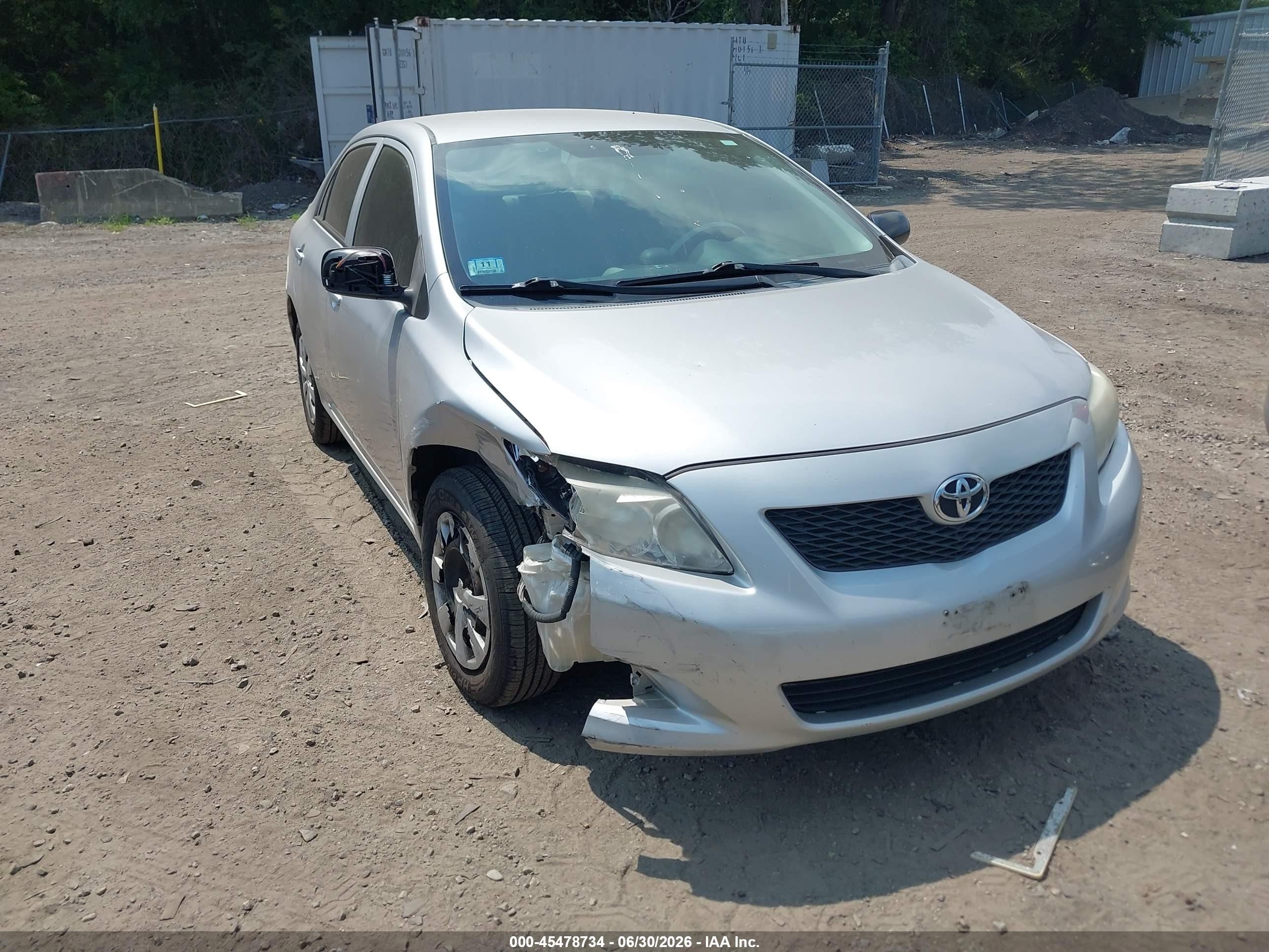 2010 Toyota Corolla   Silver vin: 2T1BU4EE4AC314699