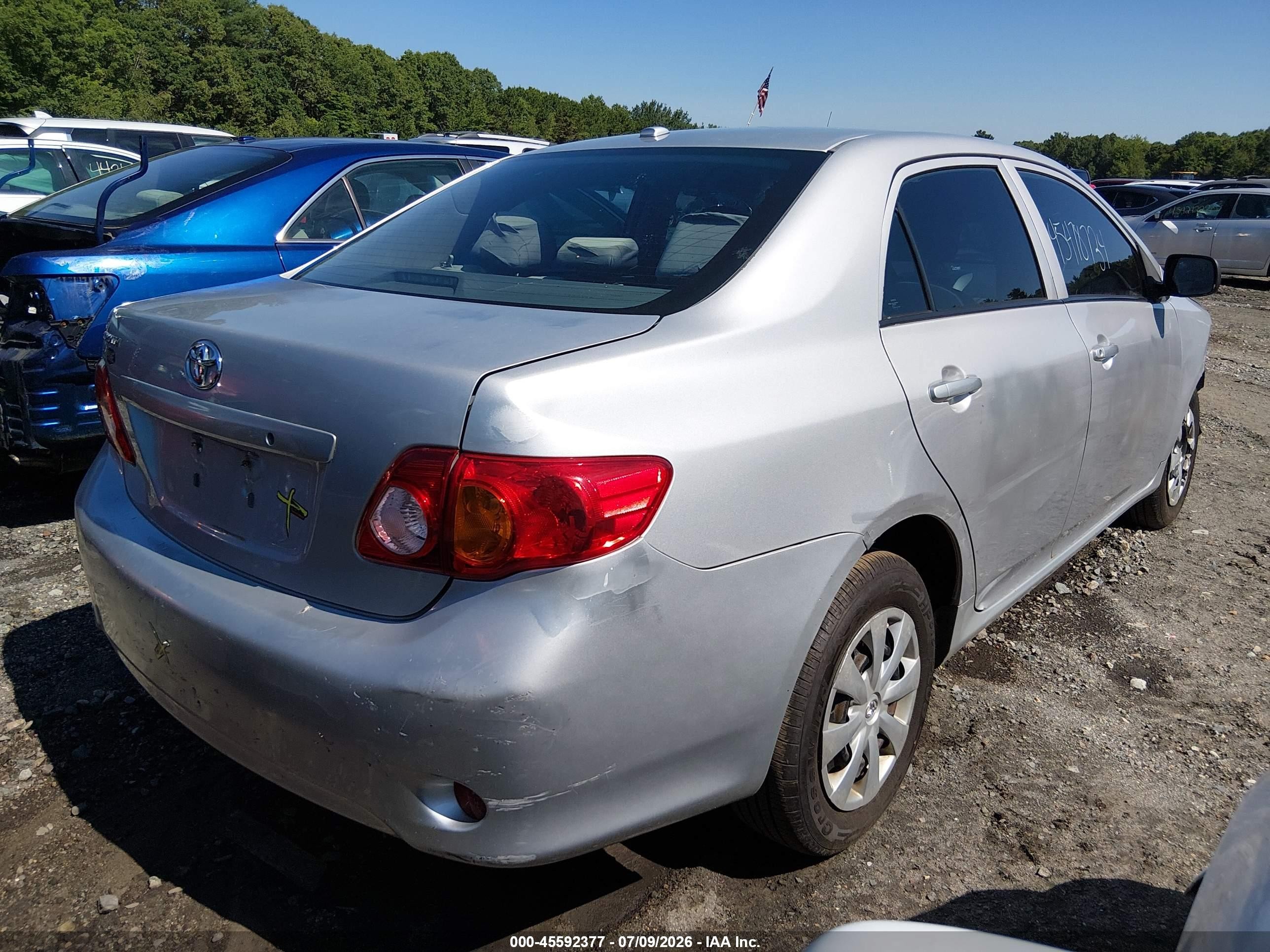 2010 Toyota Corolla   Silver vin: 2T1BU4EE4AC314699