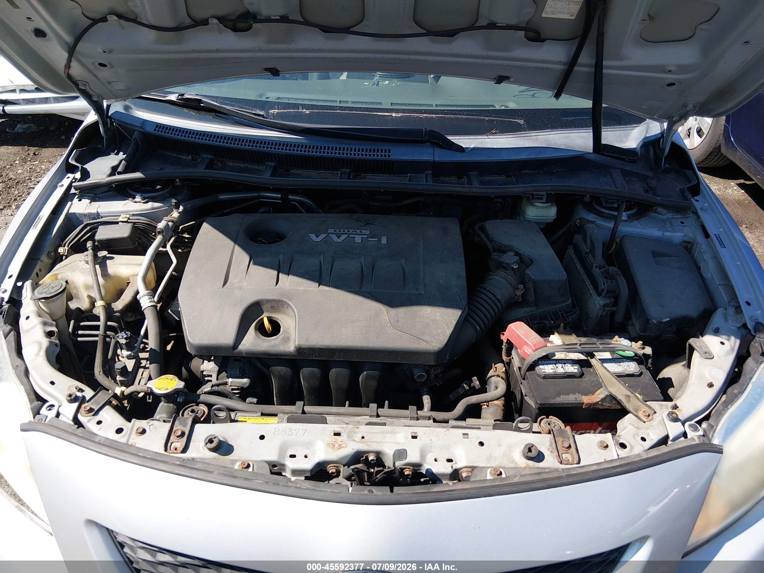 2010 Toyota Corolla   Silver vin: 2T1BU4EE4AC314699