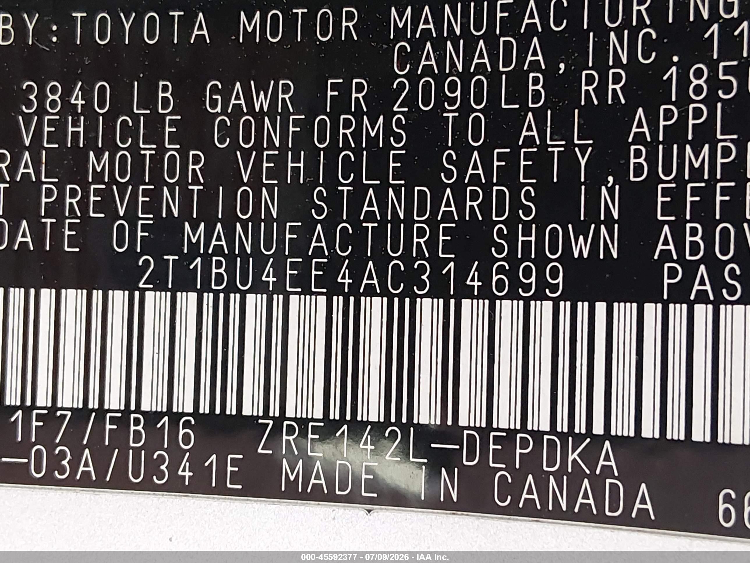 2010 Toyota Corolla   Silver vin: 2T1BU4EE4AC314699