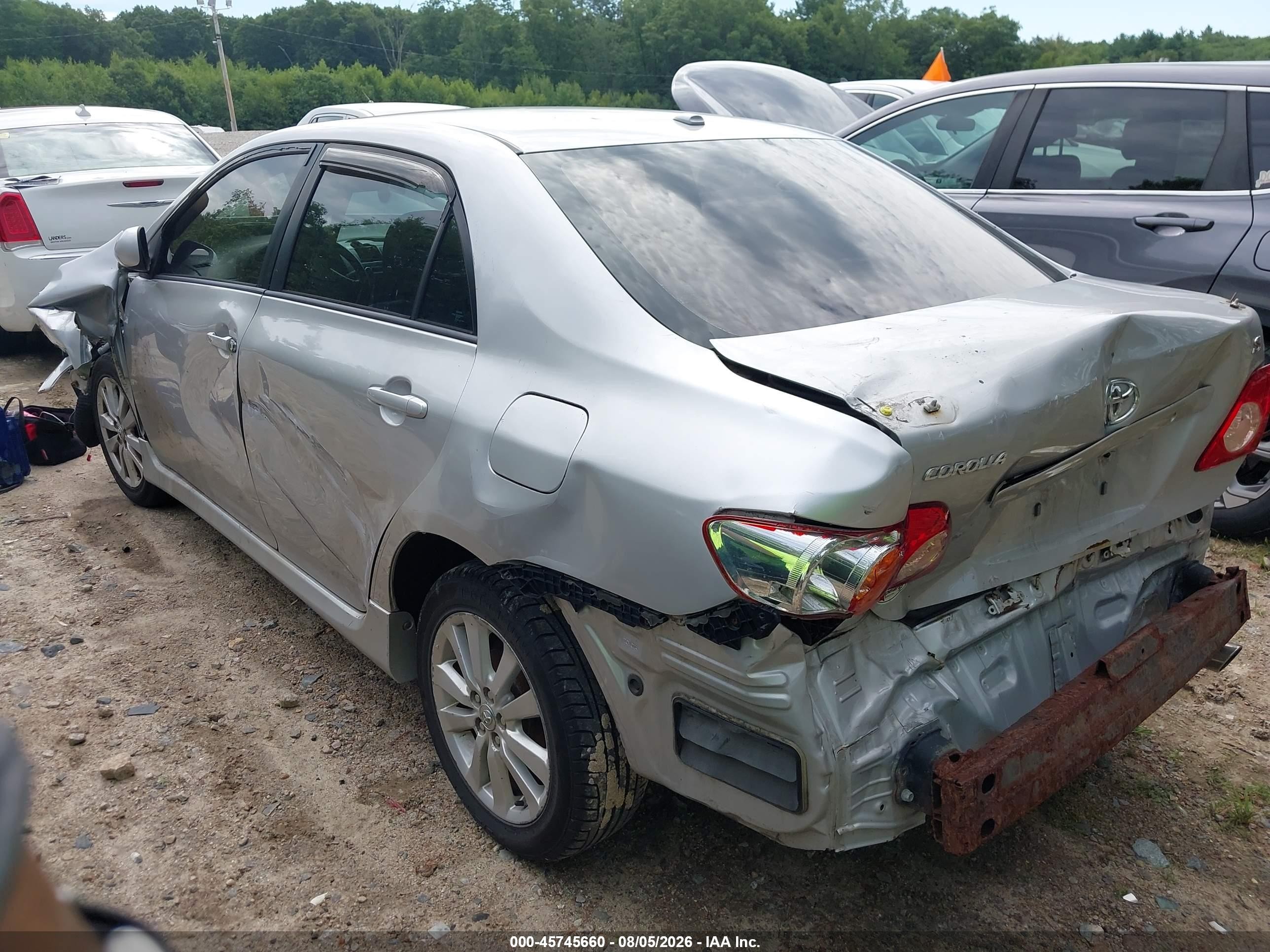 2010 Toyota Corolla S Silver vin: 2T1BU4EE4AC321751