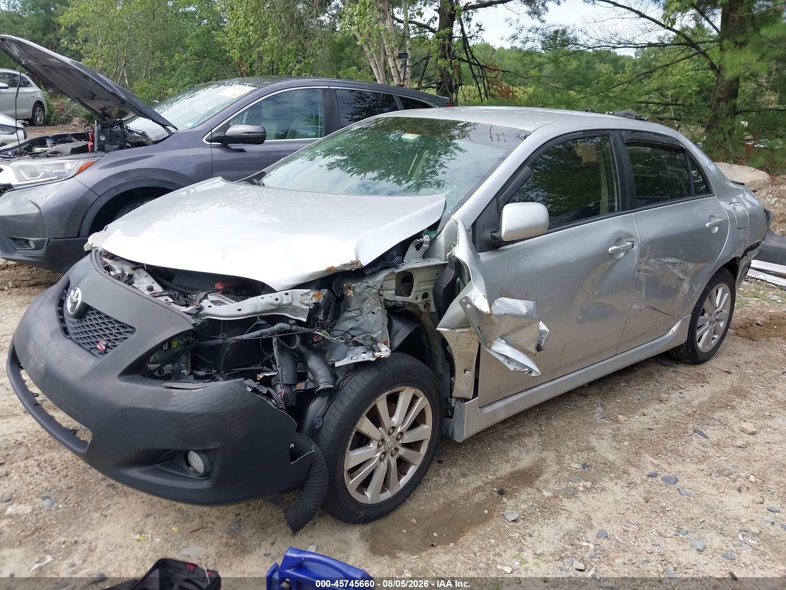 2010 Toyota Corolla S Silver vin: 2T1BU4EE4AC321751