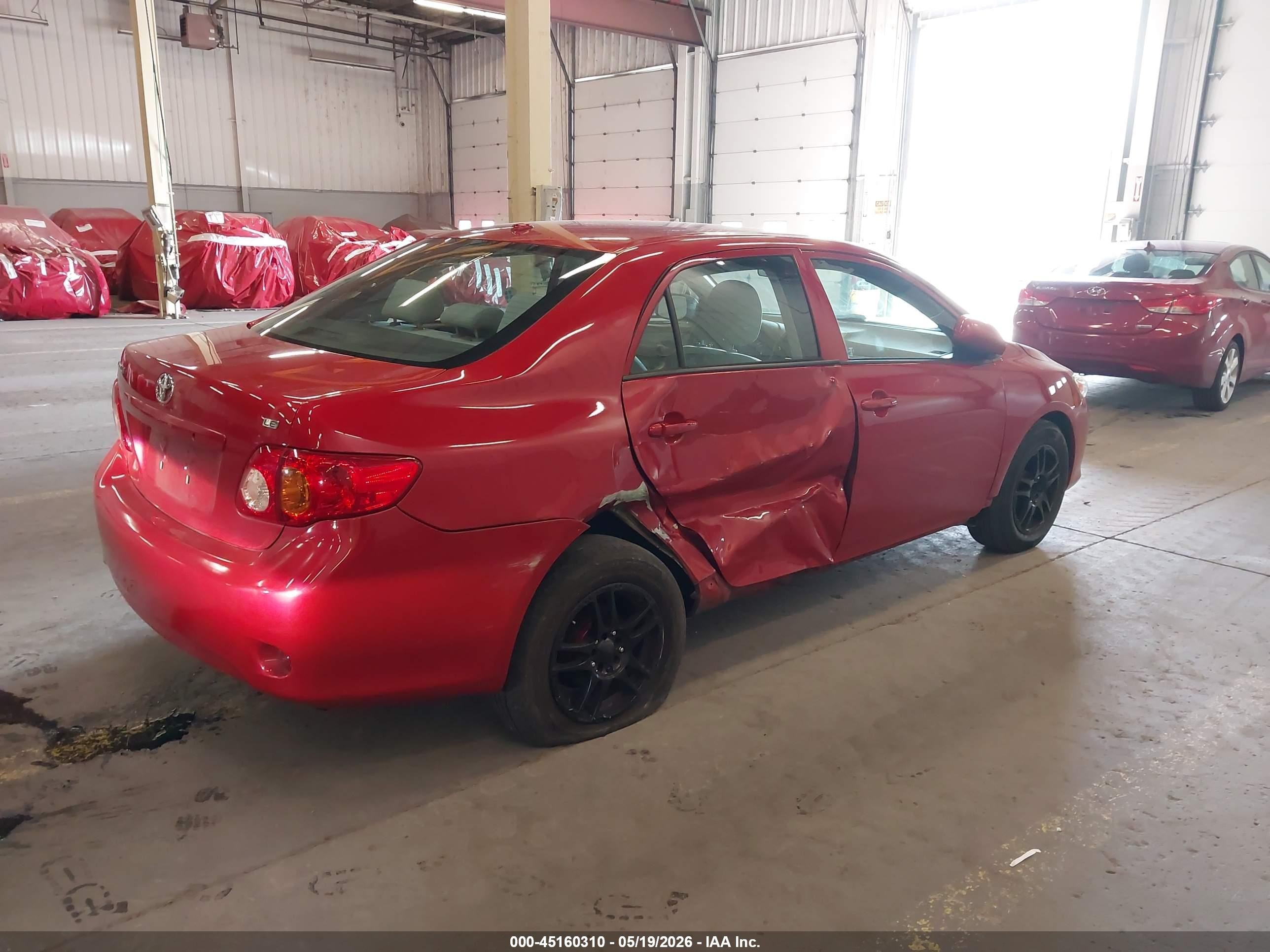 2010 Toyota Corolla Le Red vin: 2T1BU4EE4AC355754