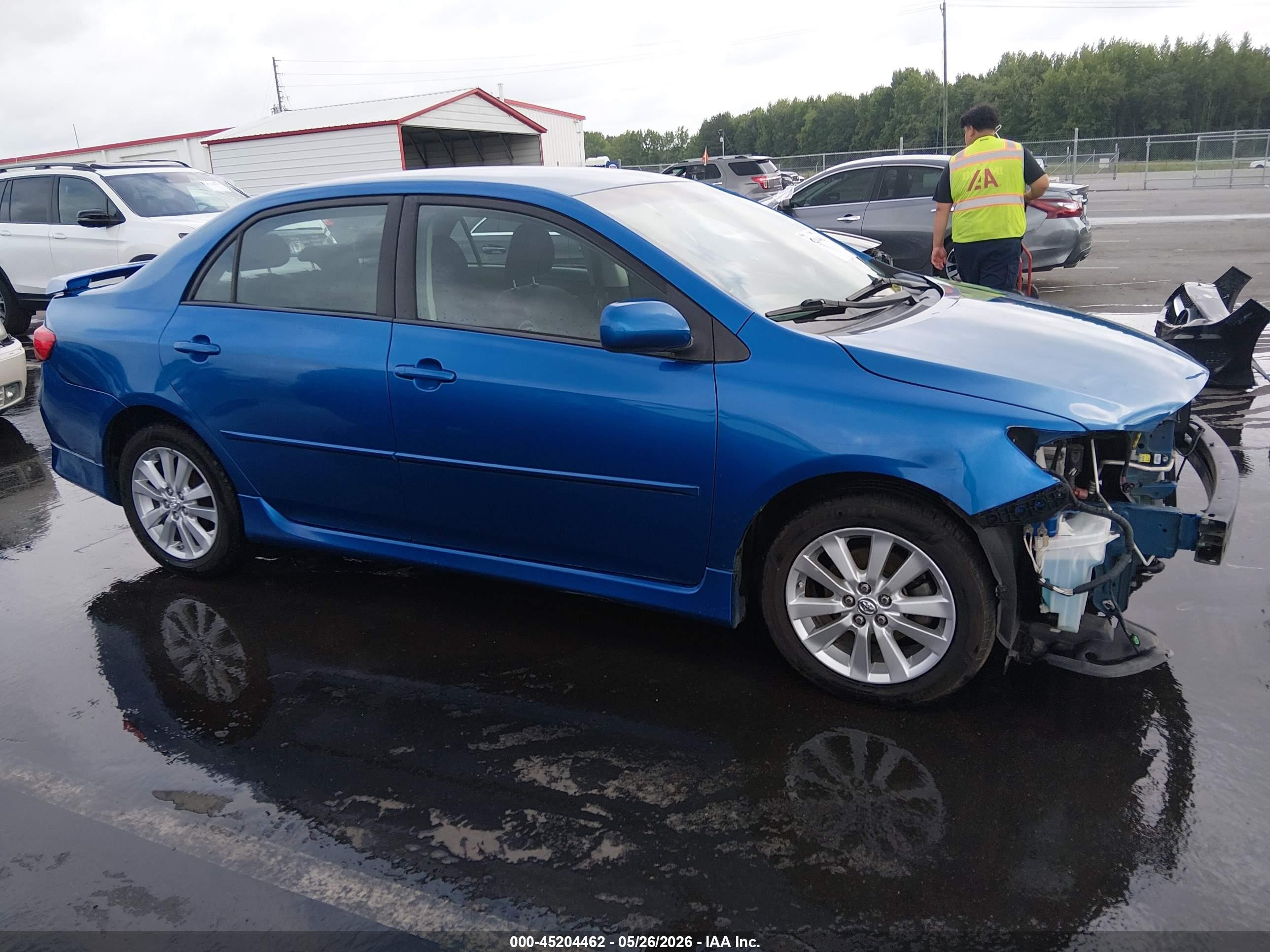 2010 Toyota Corolla S Синий vin: 2T1BU4EE4AC365264