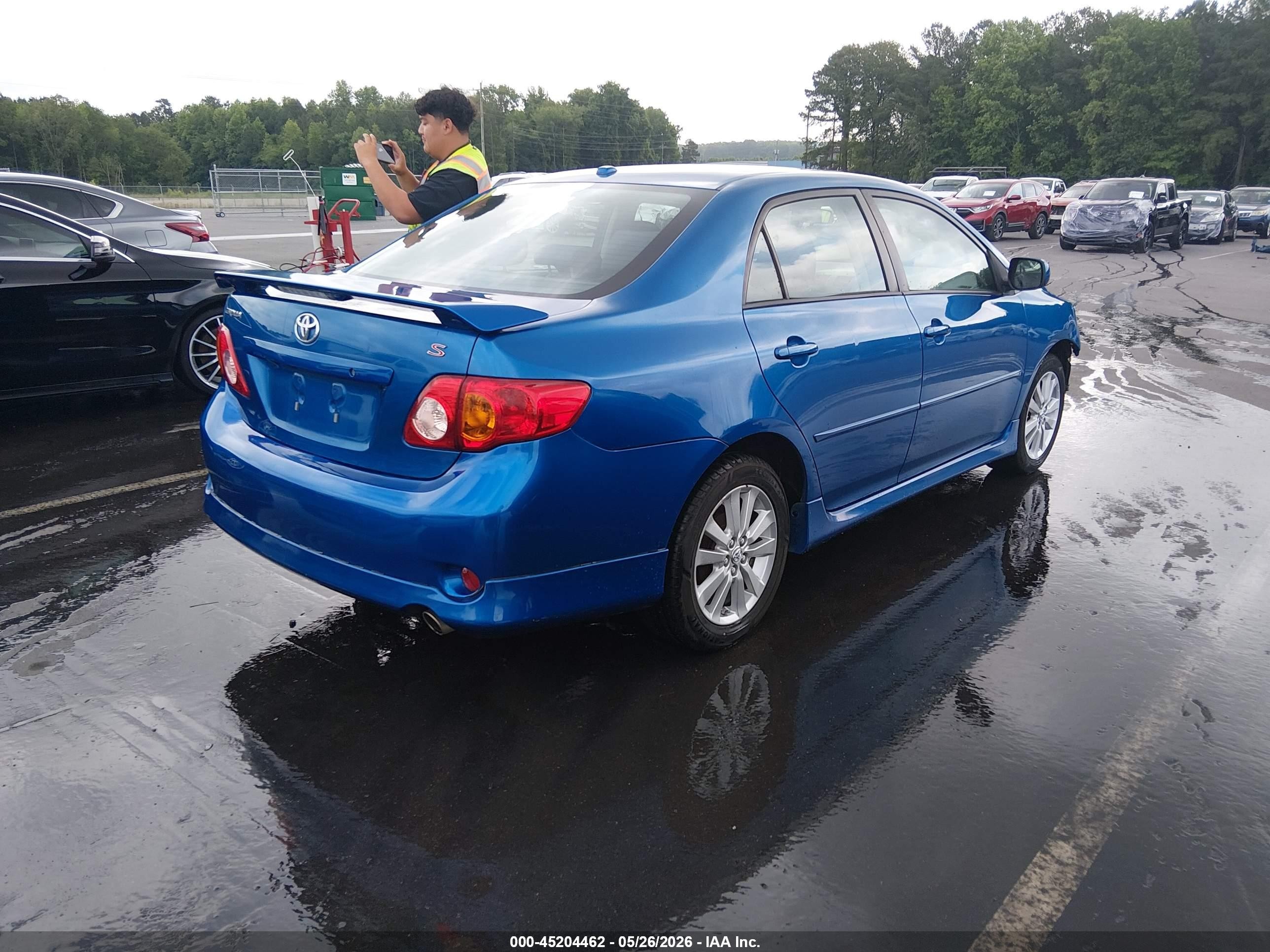 2010 Toyota Corolla S Синий vin: 2T1BU4EE4AC365264