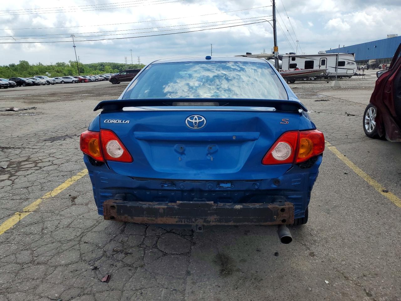 2010 Toyota Corolla S Blue vin: 2T1BU4EE4AC375602