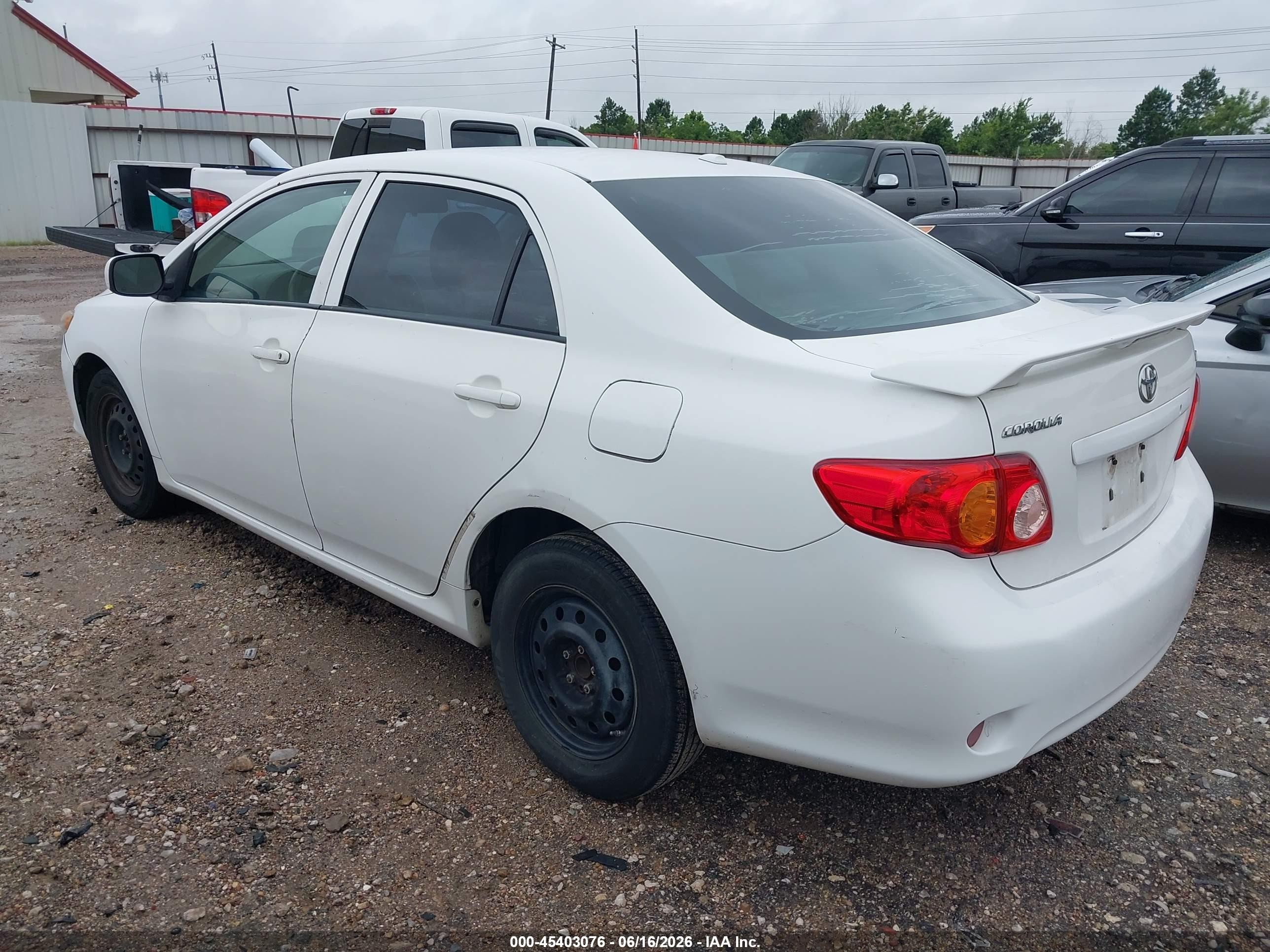 2010 Toyota Corolla Le White vin: 2T1BU4EE4AC376295