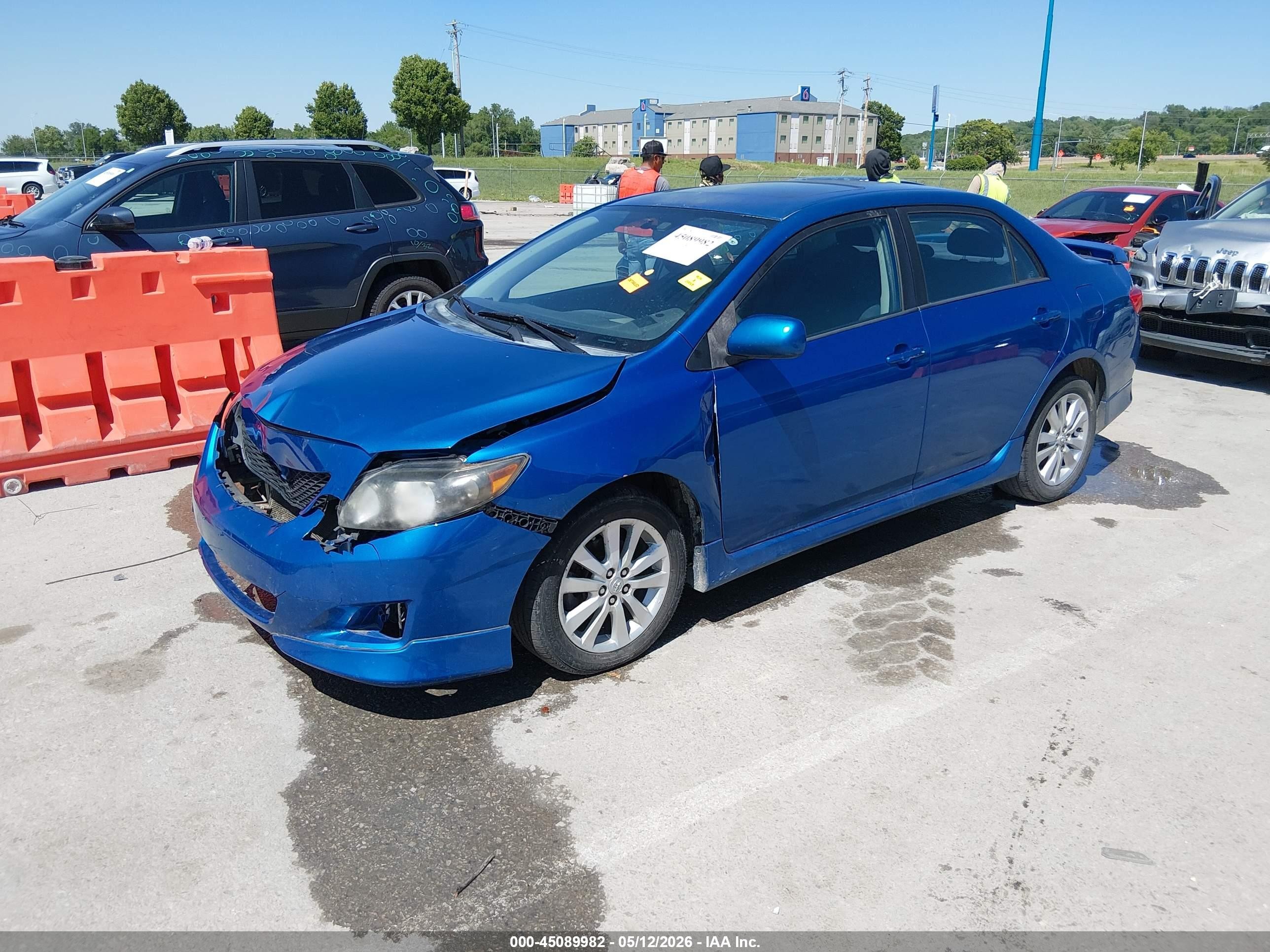 2010 Toyota Corolla S Blue vin: 2T1BU4EE4AC380198