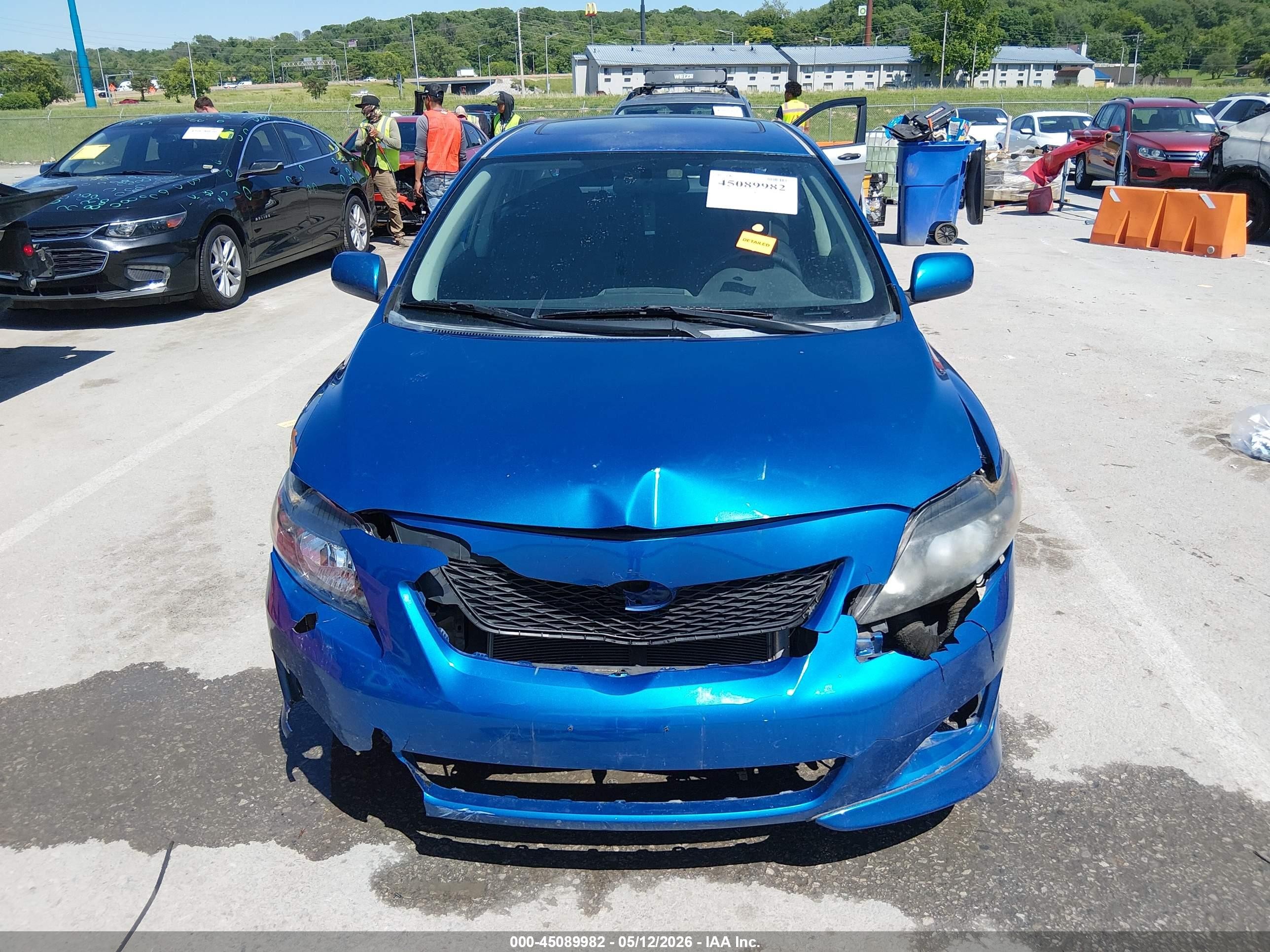 2010 Toyota Corolla S Blue vin: 2T1BU4EE4AC380198