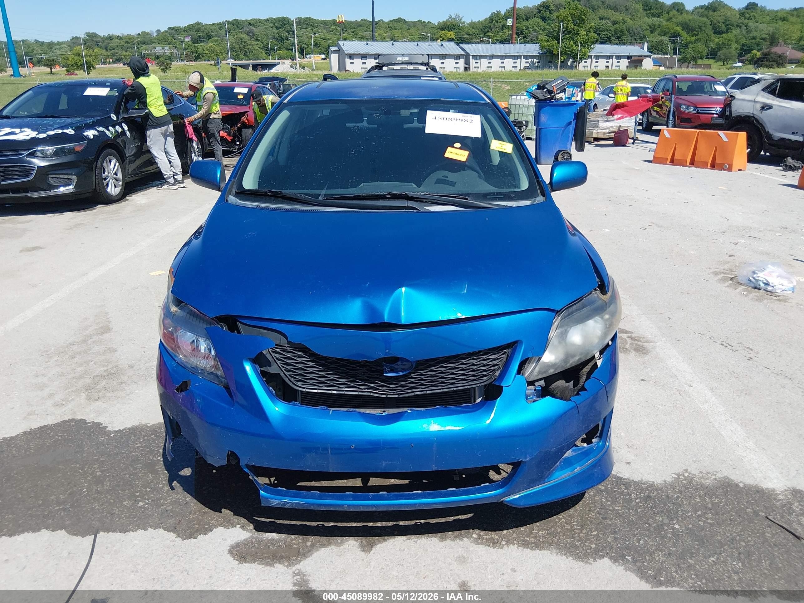 2010 Toyota Corolla S Blue vin: 2T1BU4EE4AC380198
