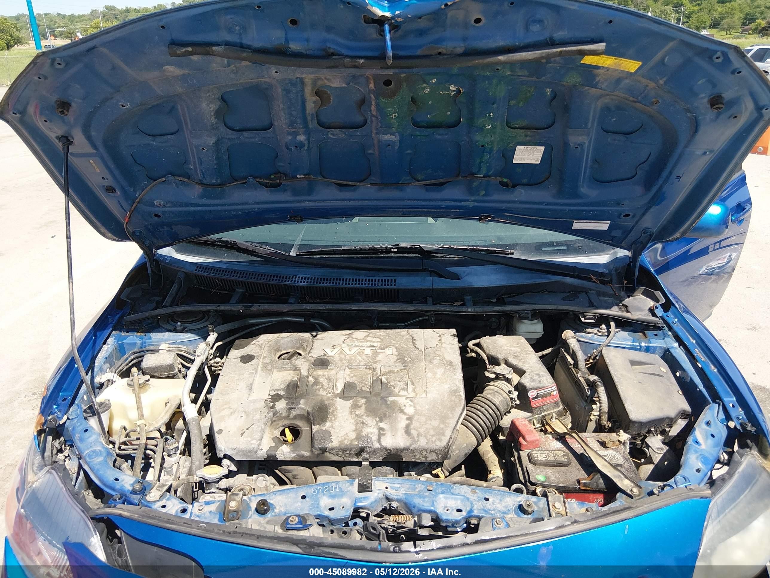2010 Toyota Corolla S Blue vin: 2T1BU4EE4AC380198