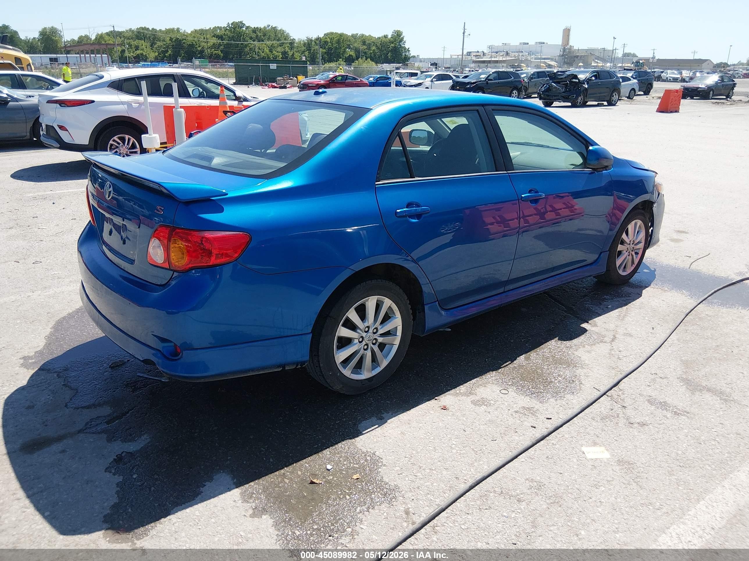 2010 Toyota Corolla S Blue vin: 2T1BU4EE4AC380198