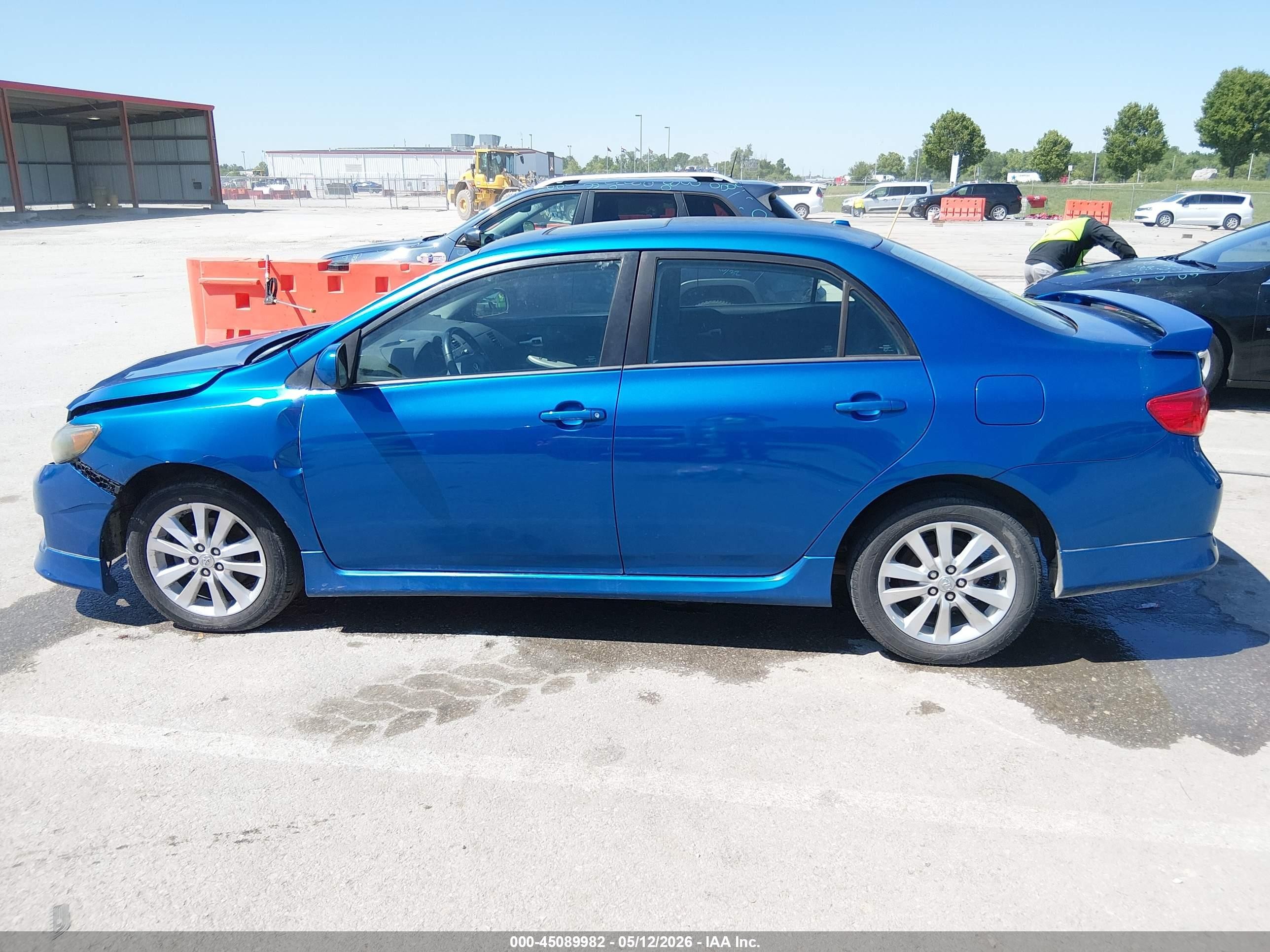 2010 Toyota Corolla S Blue vin: 2T1BU4EE4AC380198