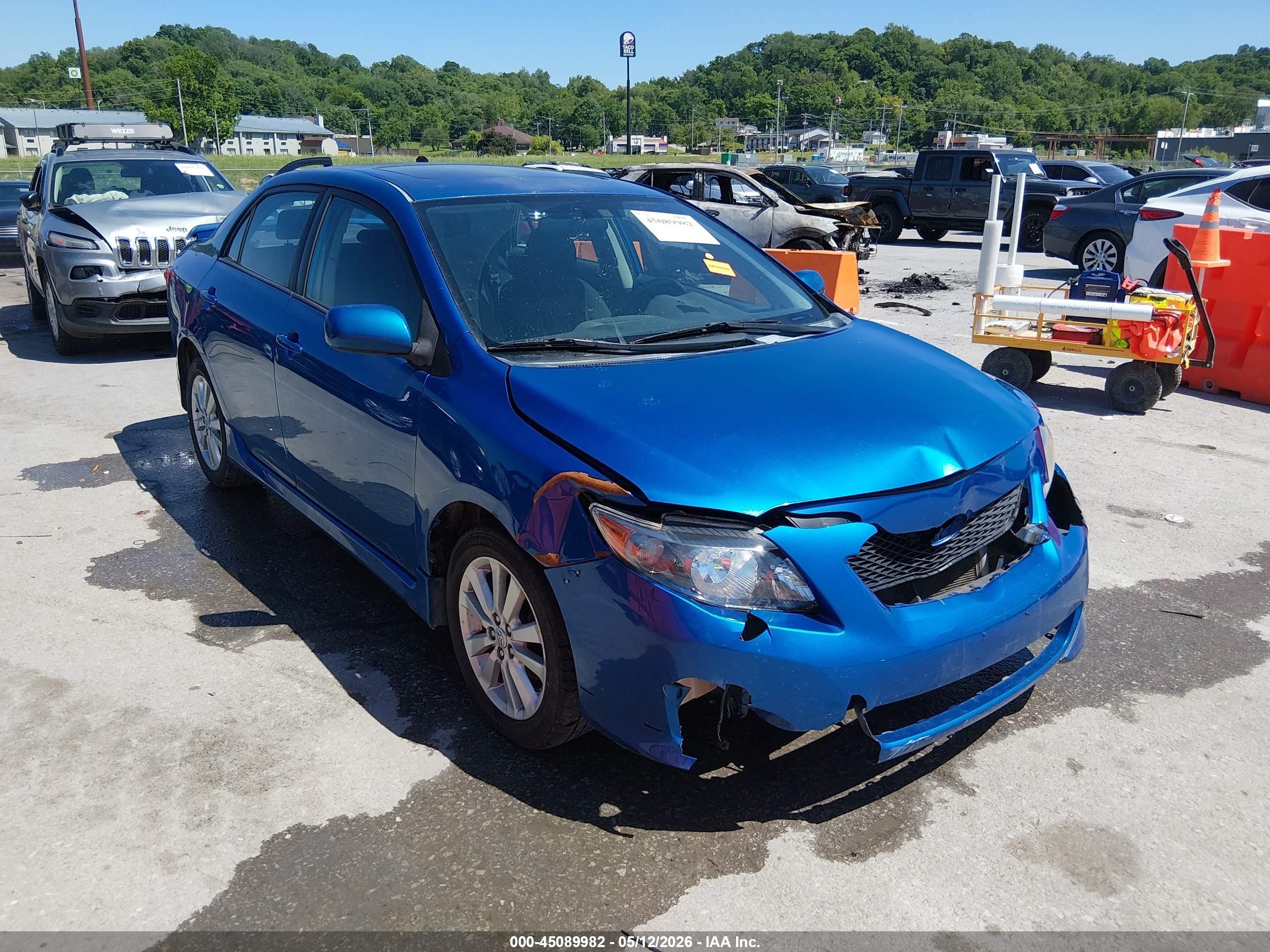 2010 Toyota Corolla S Blue vin: 2T1BU4EE4AC380198