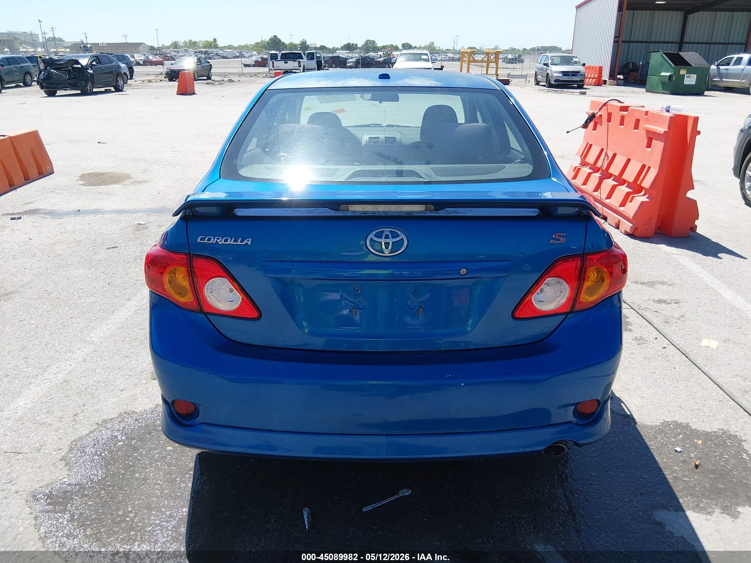2010 Toyota Corolla S Blue vin: 2T1BU4EE4AC380198