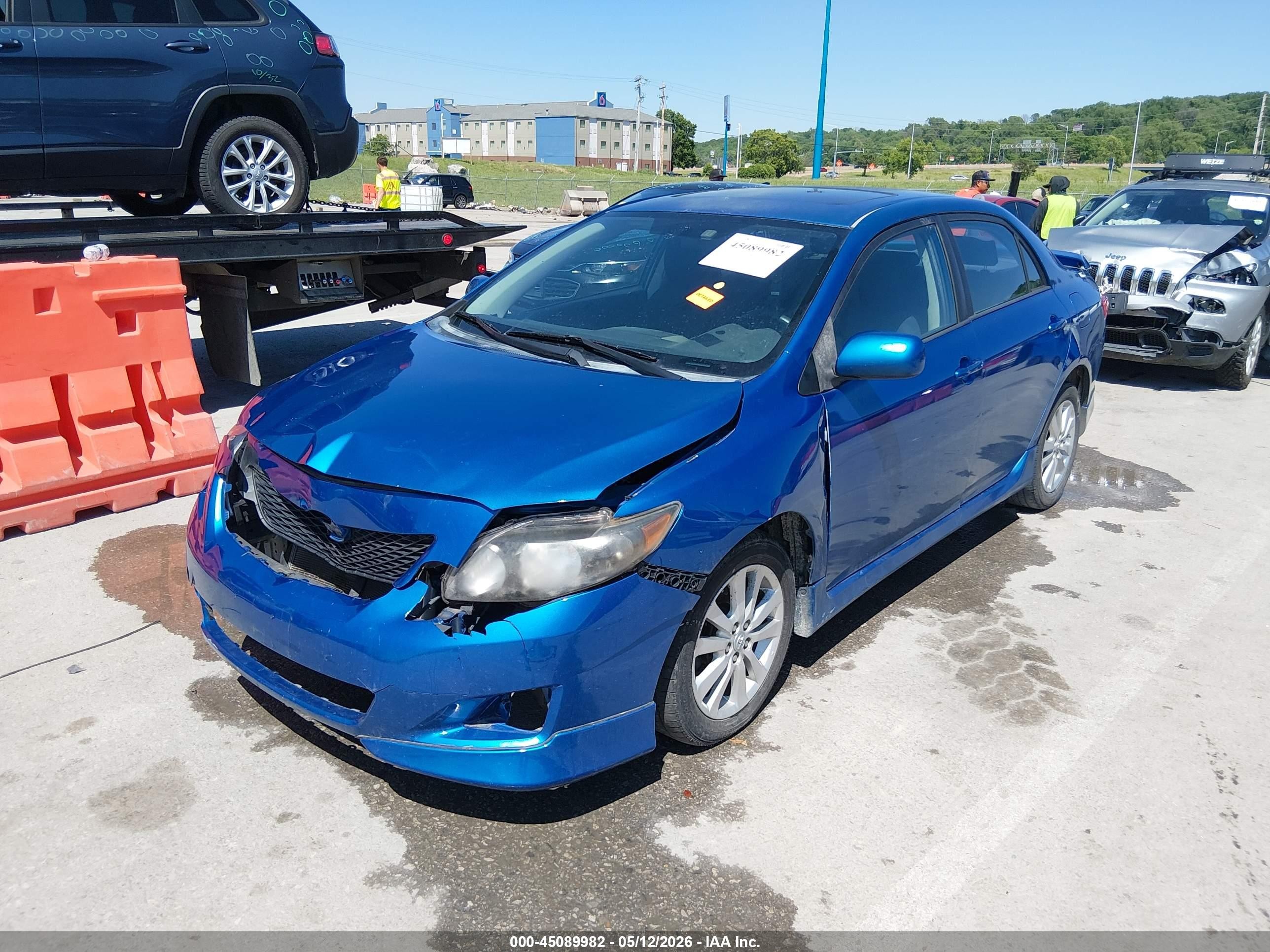 2010 Toyota Corolla S Blue vin: 2T1BU4EE4AC380198