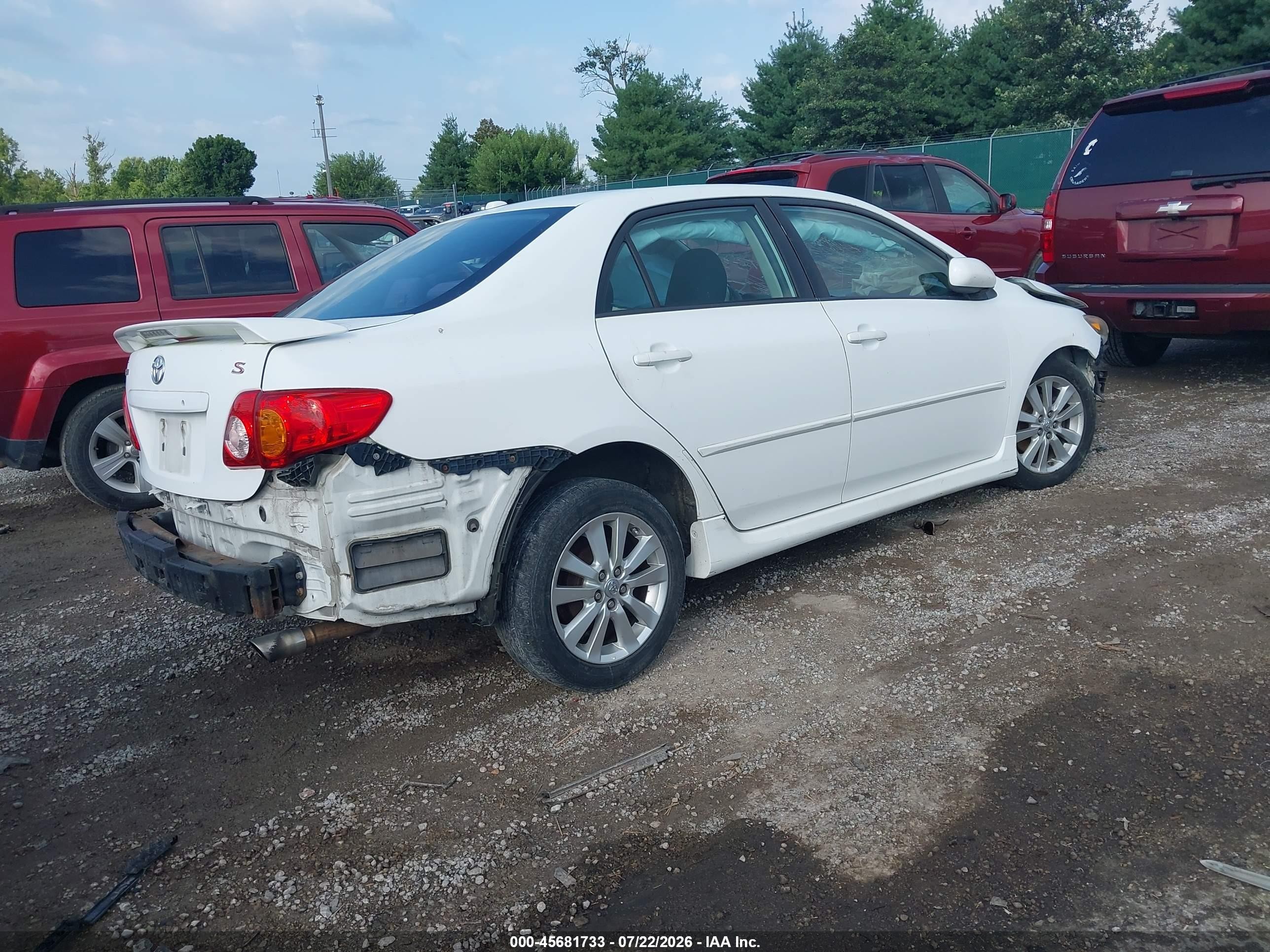 2010 Toyota Corolla S White vin: 2T1BU4EE4AC384087