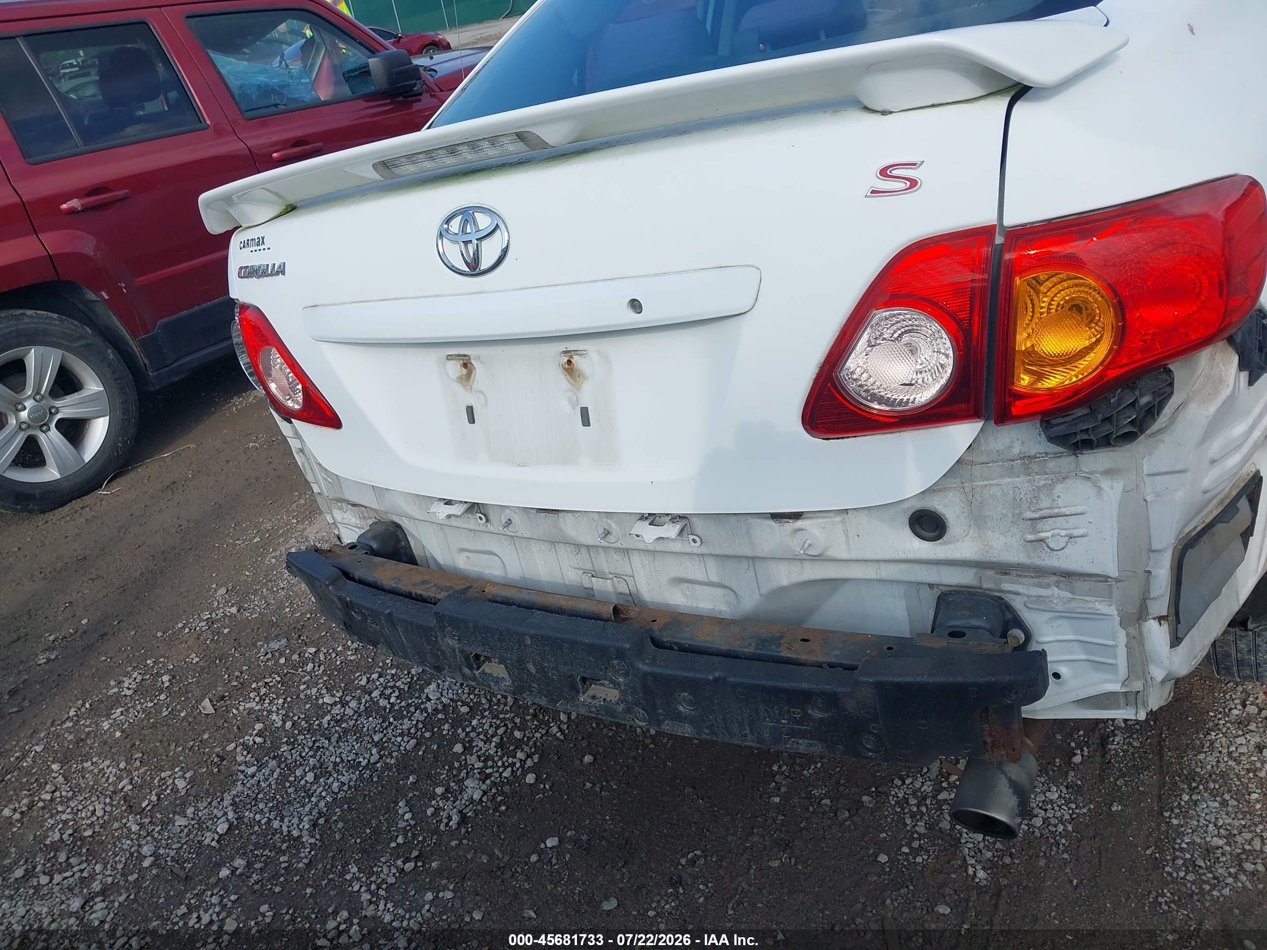 2010 Toyota Corolla S White vin: 2T1BU4EE4AC384087