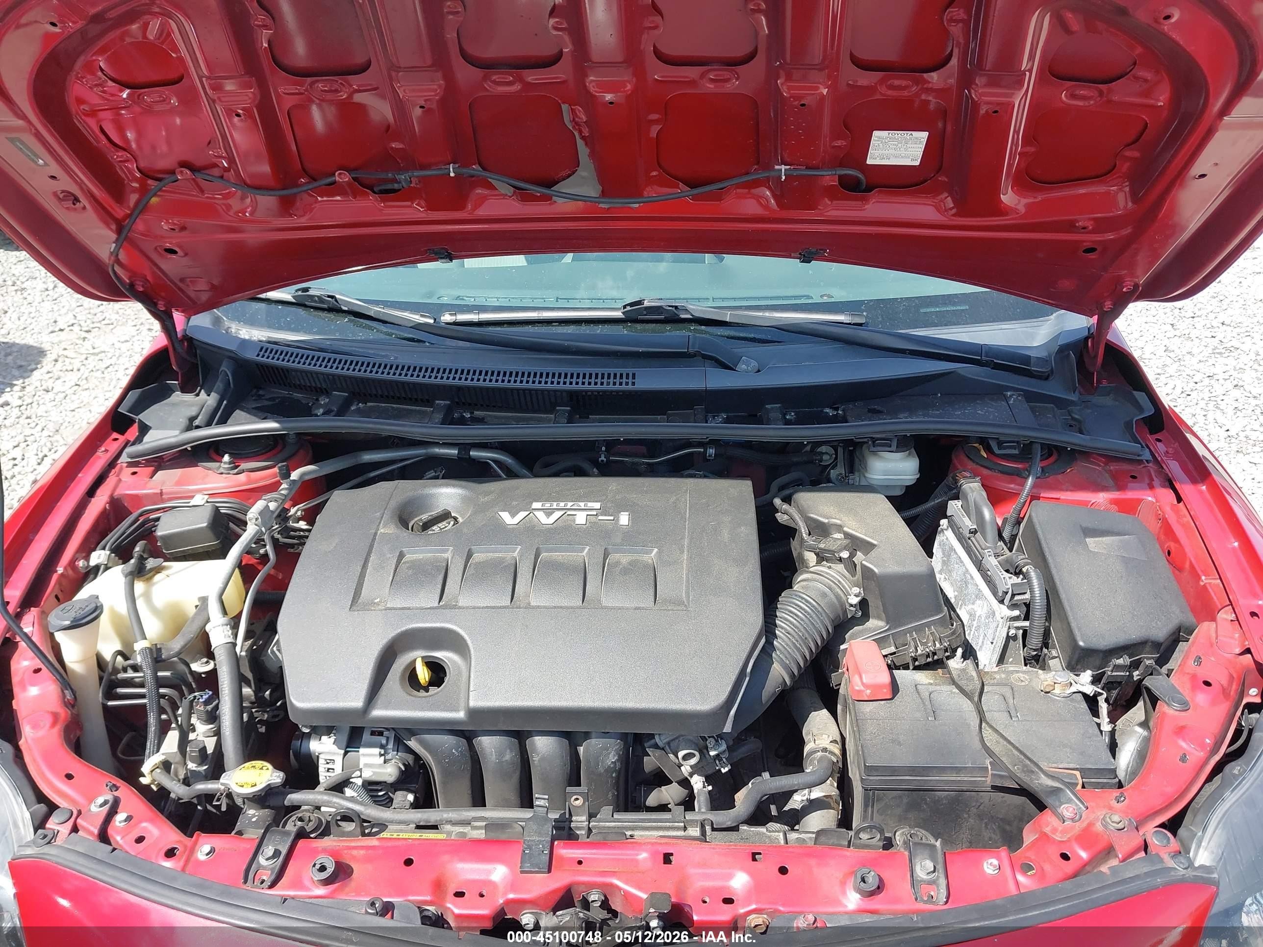 2010 Toyota Corolla Le Red vin: 2T1BU4EE4AC400806