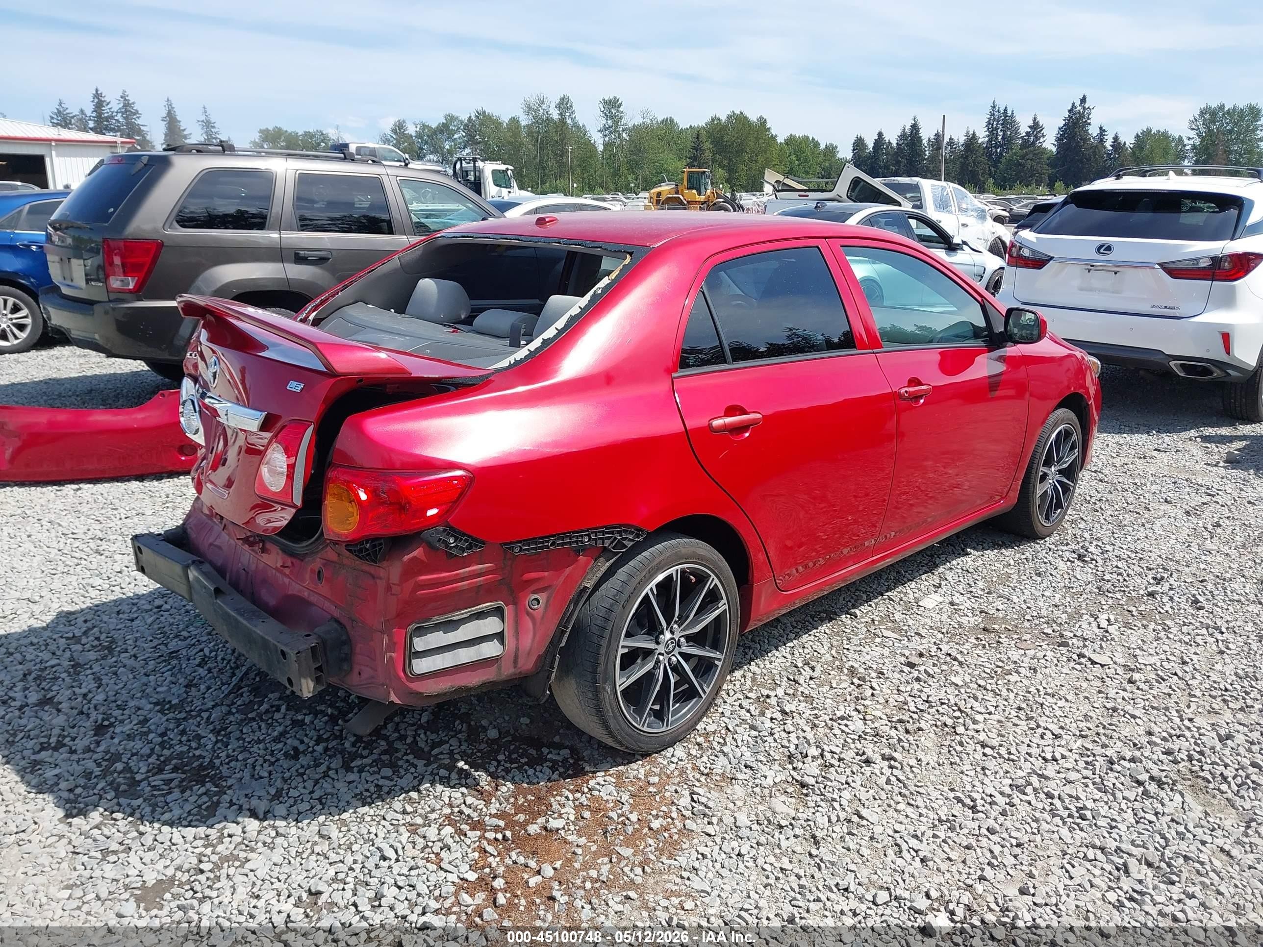 2010 Toyota Corolla Le Red vin: 2T1BU4EE4AC400806