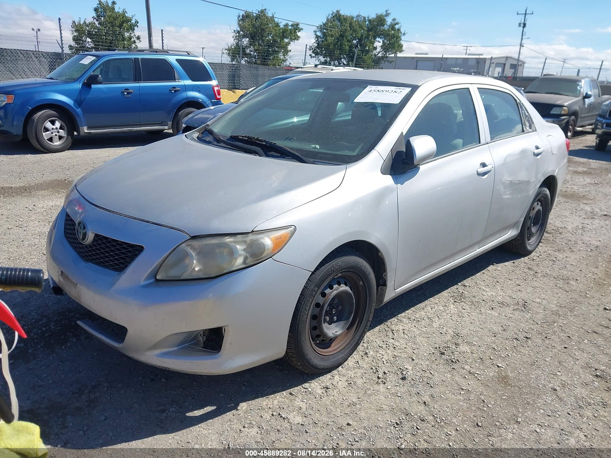 2010 Toyota Corolla Le Gray vin: 2T1BU4EE4AC416407