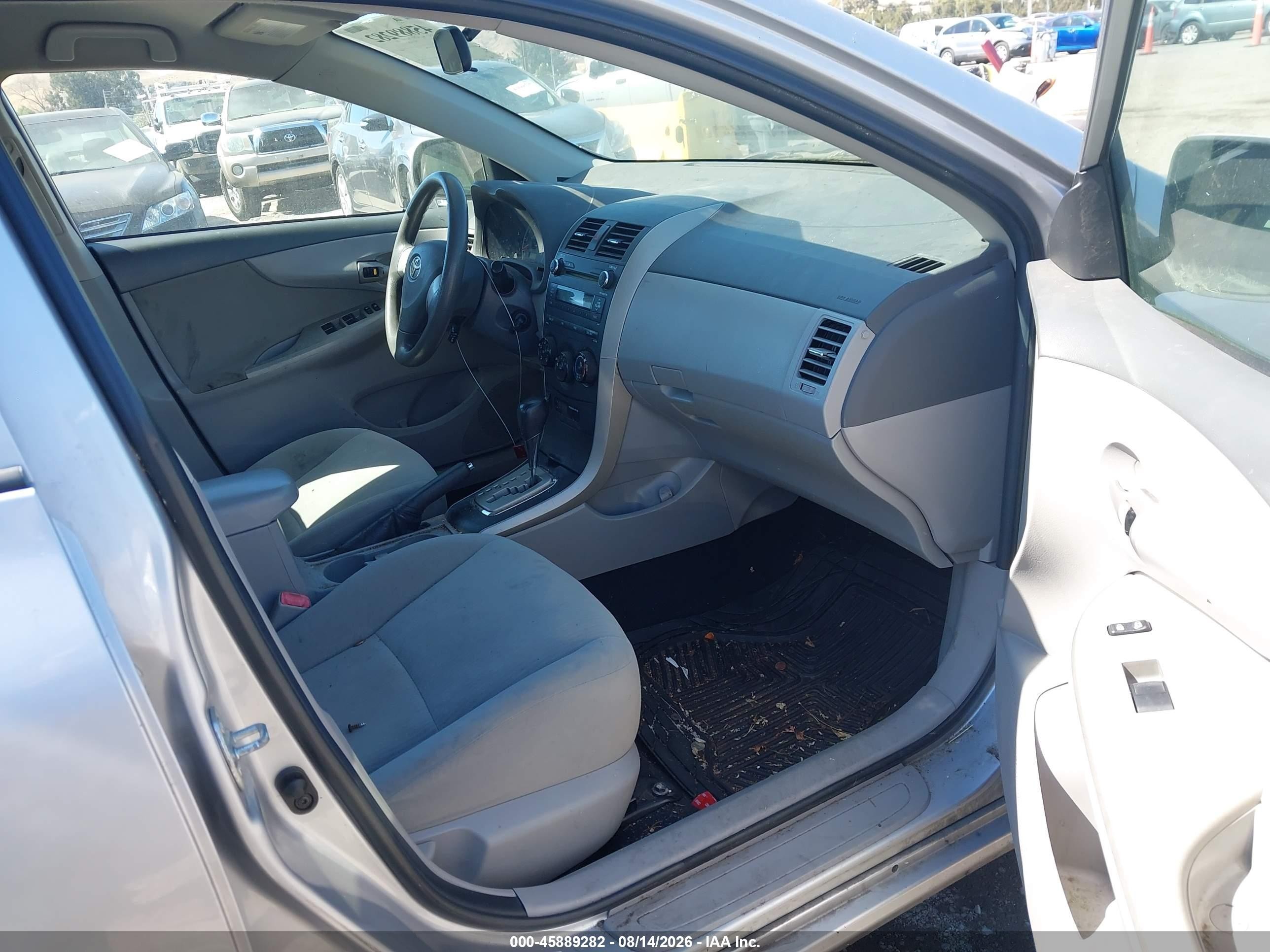 2010 Toyota Corolla Le Gray vin: 2T1BU4EE4AC416407