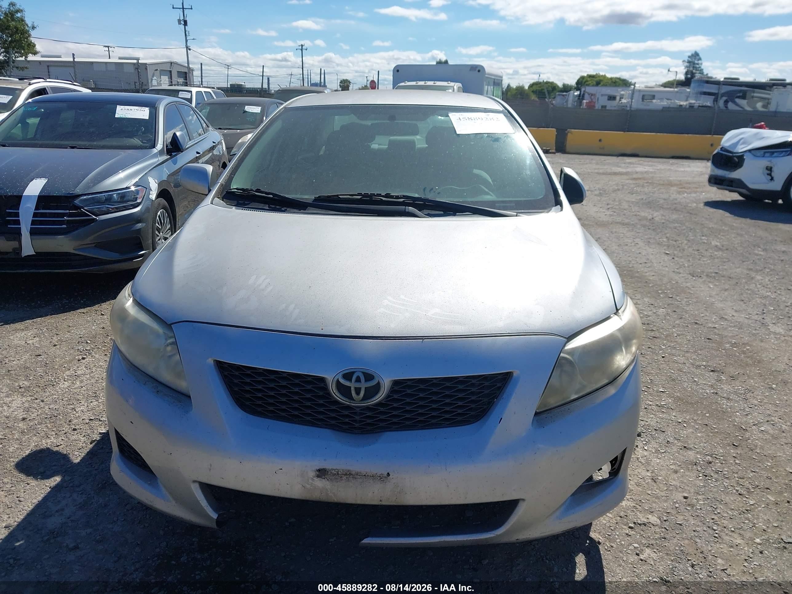 2010 Toyota Corolla Le Gray vin: 2T1BU4EE4AC416407