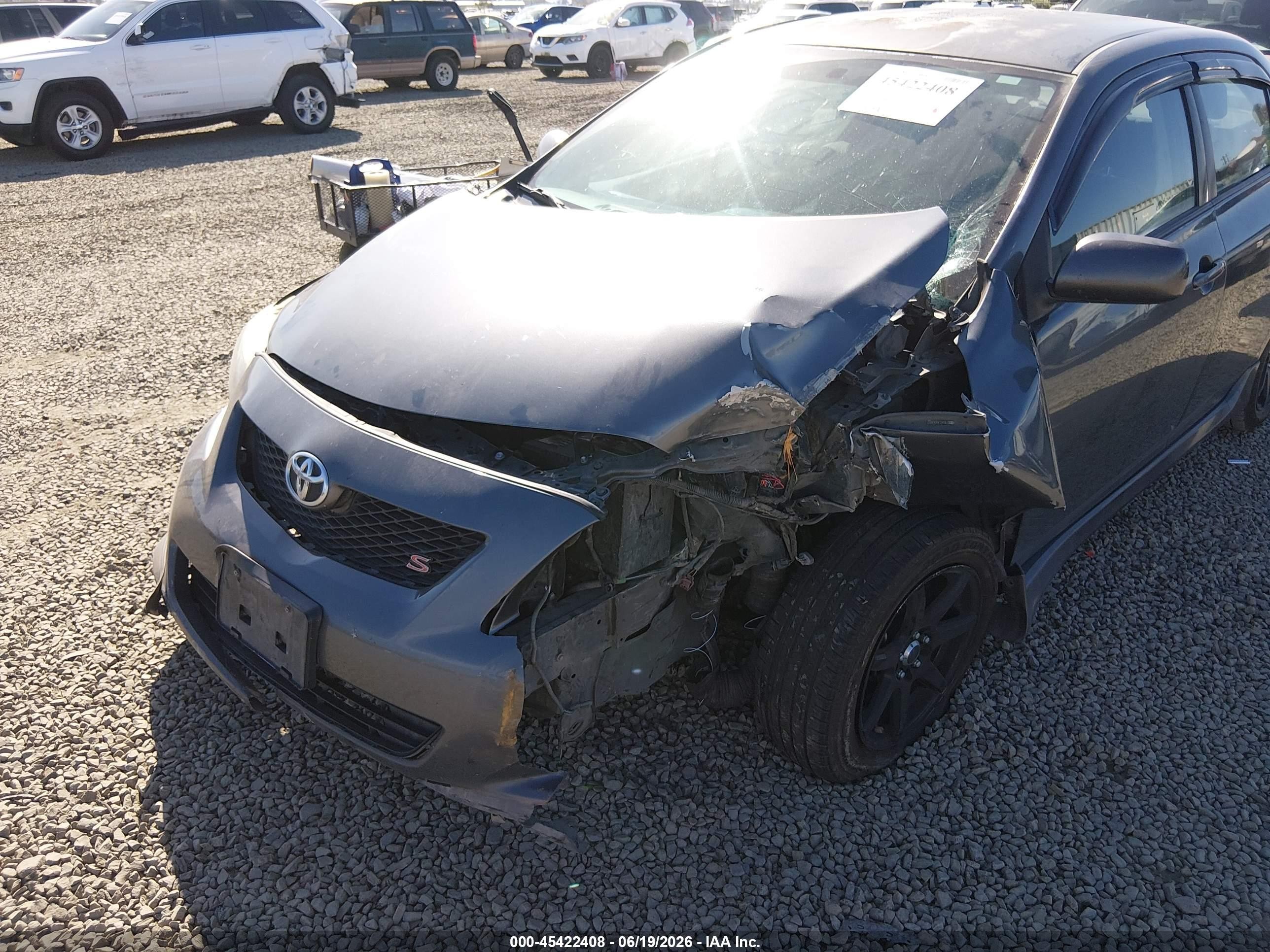 2010 Toyota Corolla S Gray vin: 2T1BU4EE4AC436933