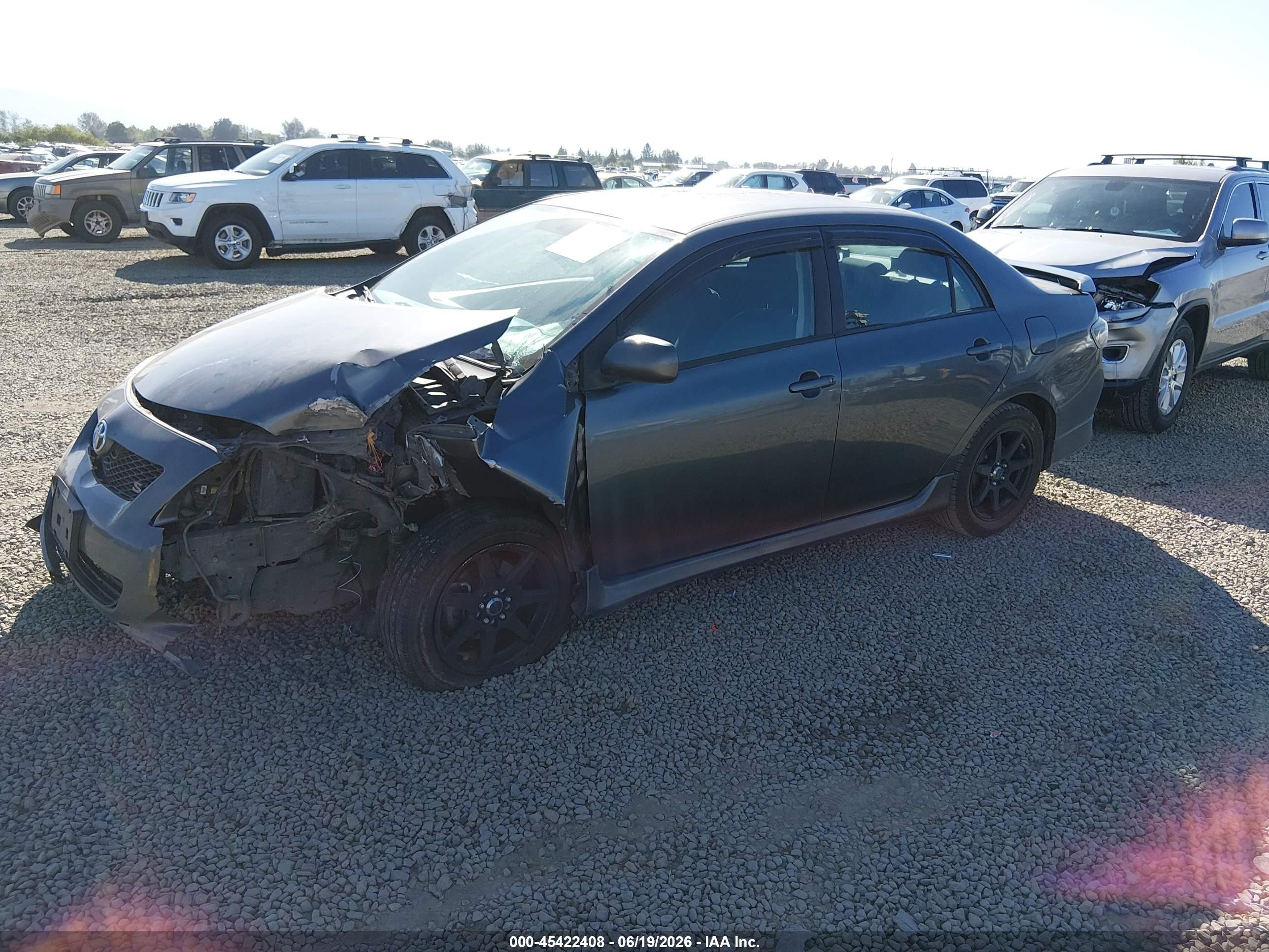 2010 Toyota Corolla S Gray vin: 2T1BU4EE4AC436933