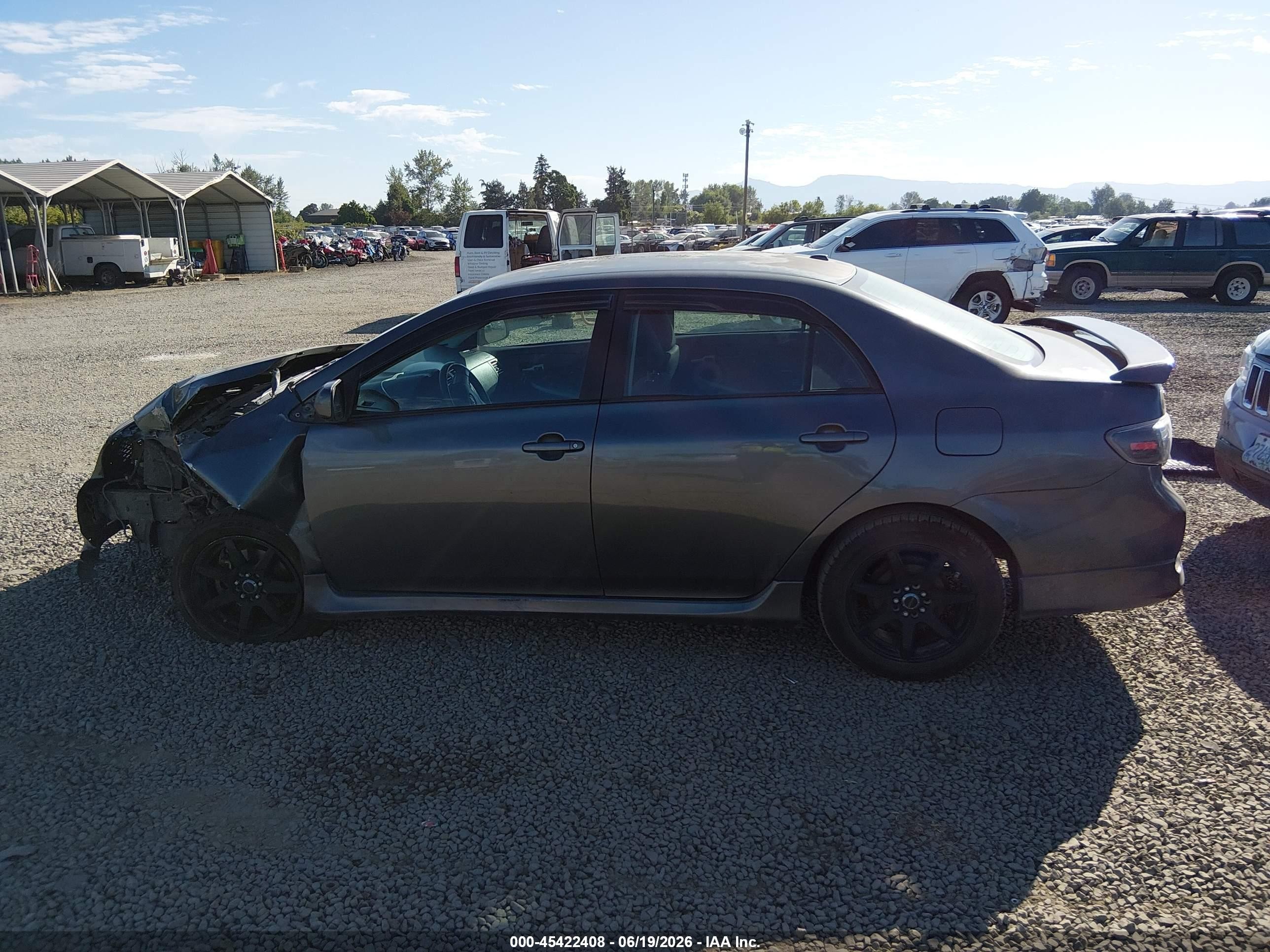 2010 Toyota Corolla S Gray vin: 2T1BU4EE4AC436933