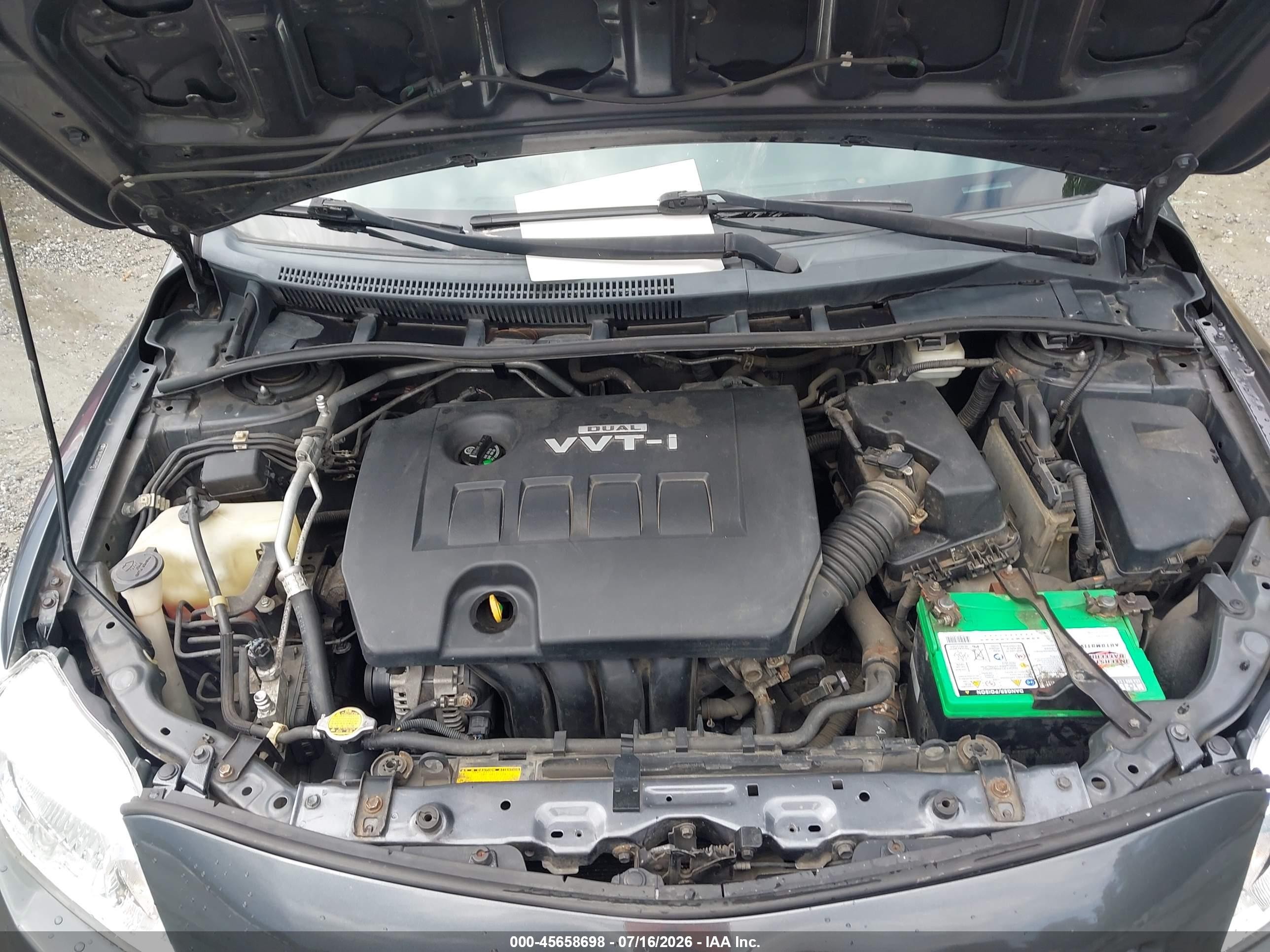2010 Toyota Corolla S Gray vin: 2T1BU4EE4AC445017