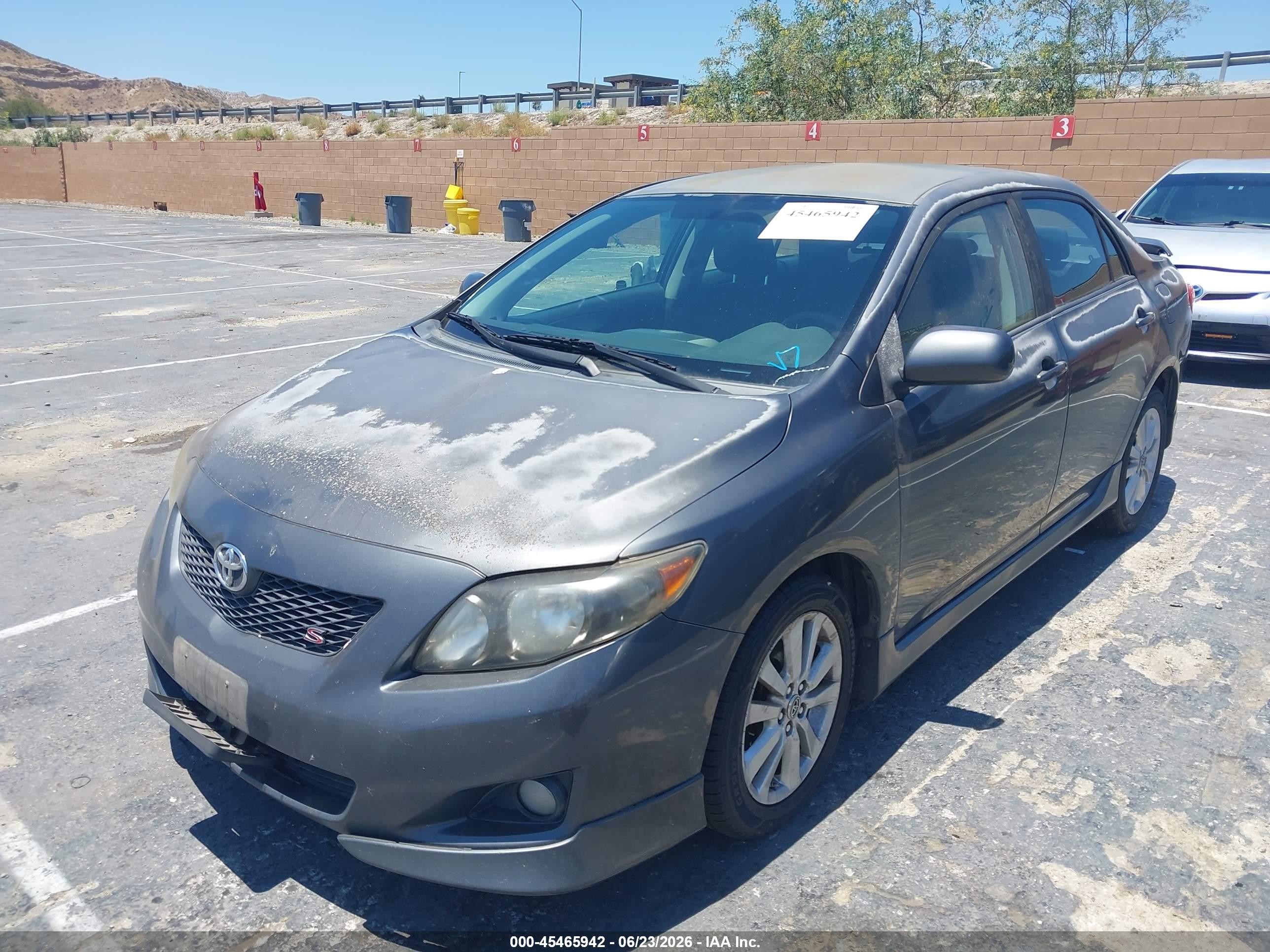 2010 Toyota Corolla S Gray vin: 2T1BU4EE4AC448371