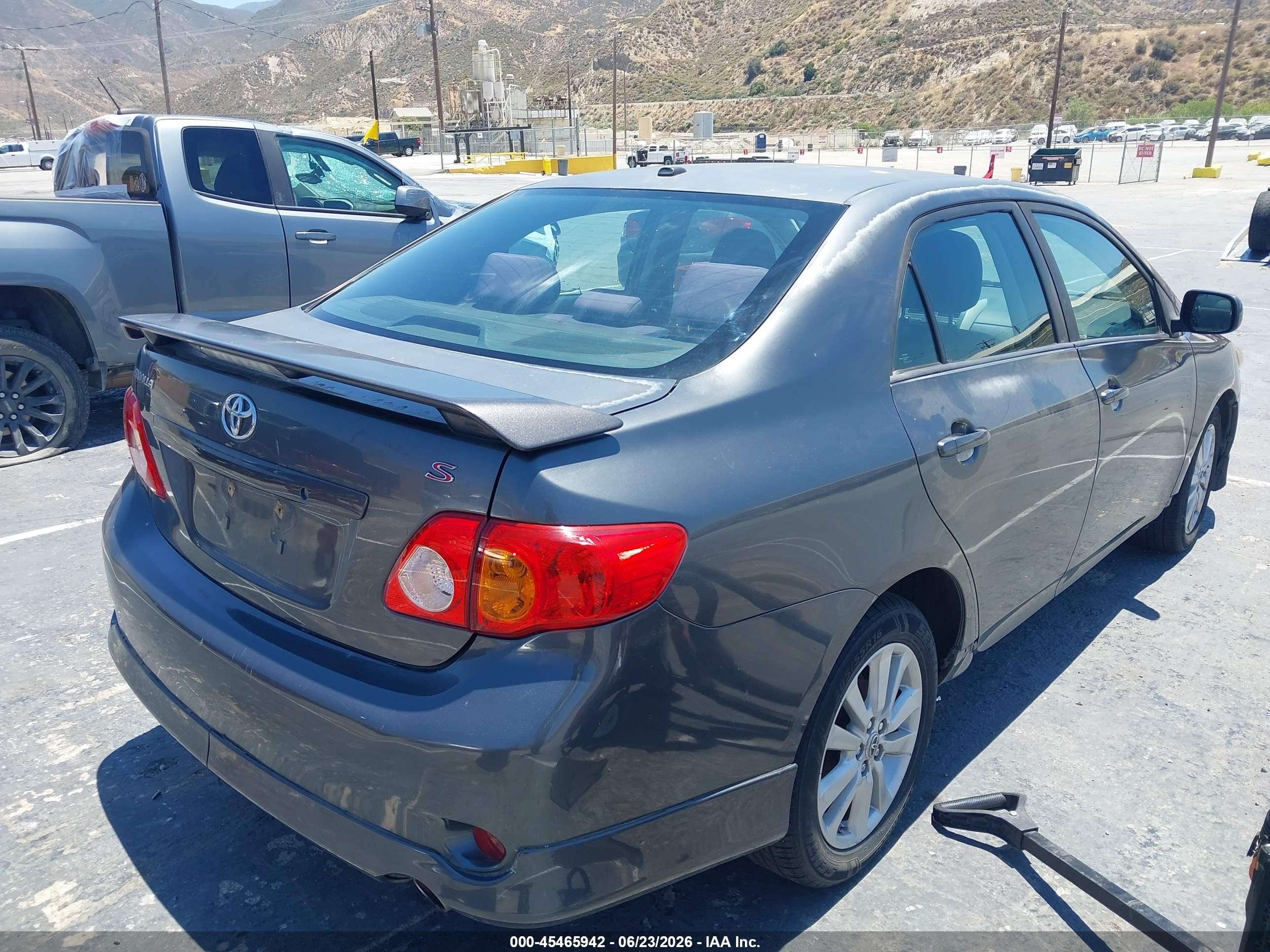 2010 Toyota Corolla S Gray vin: 2T1BU4EE4AC448371