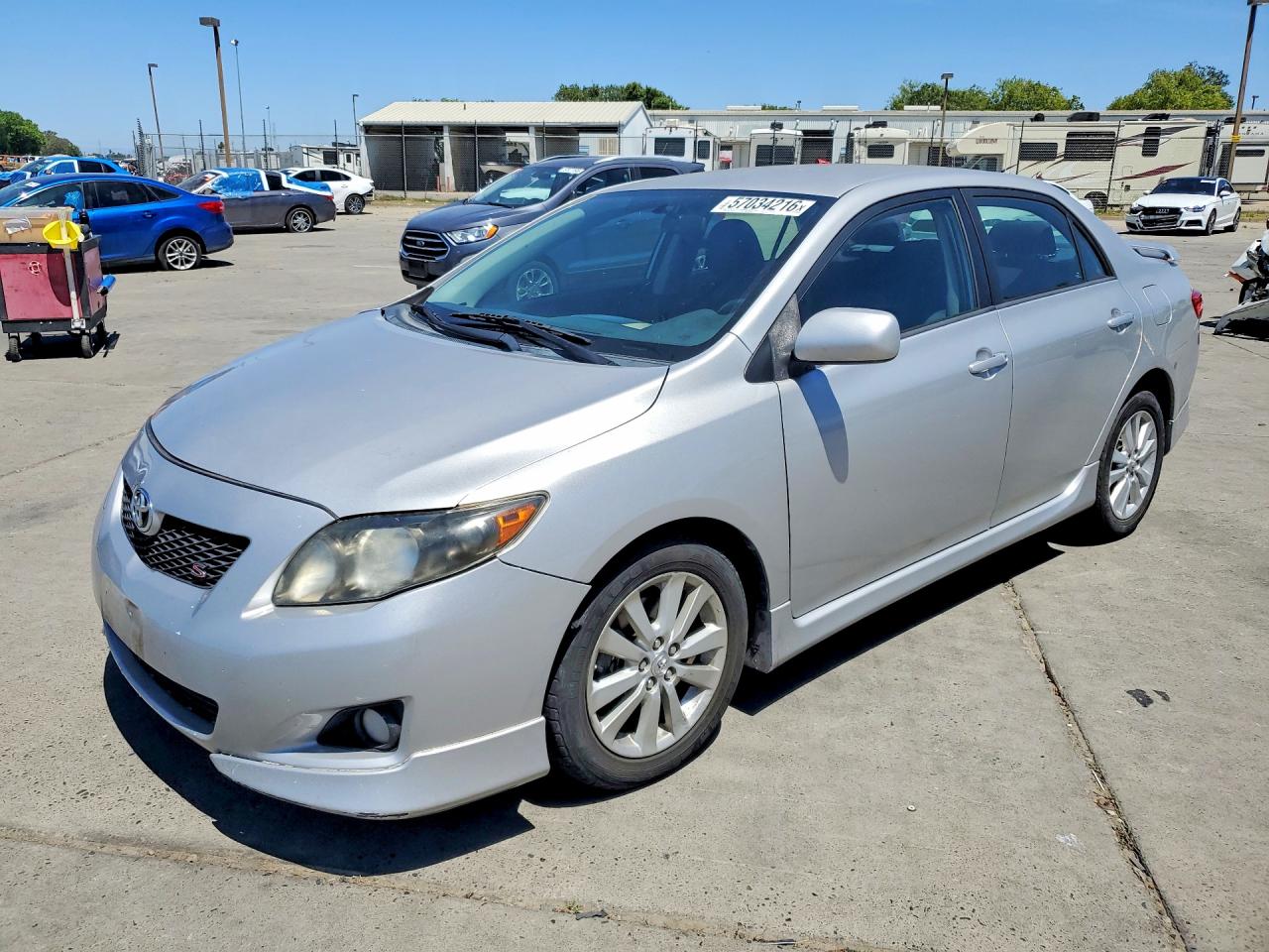 2010 Toyota Corolla S Silver vin: 2T1BU4EE4AC452999