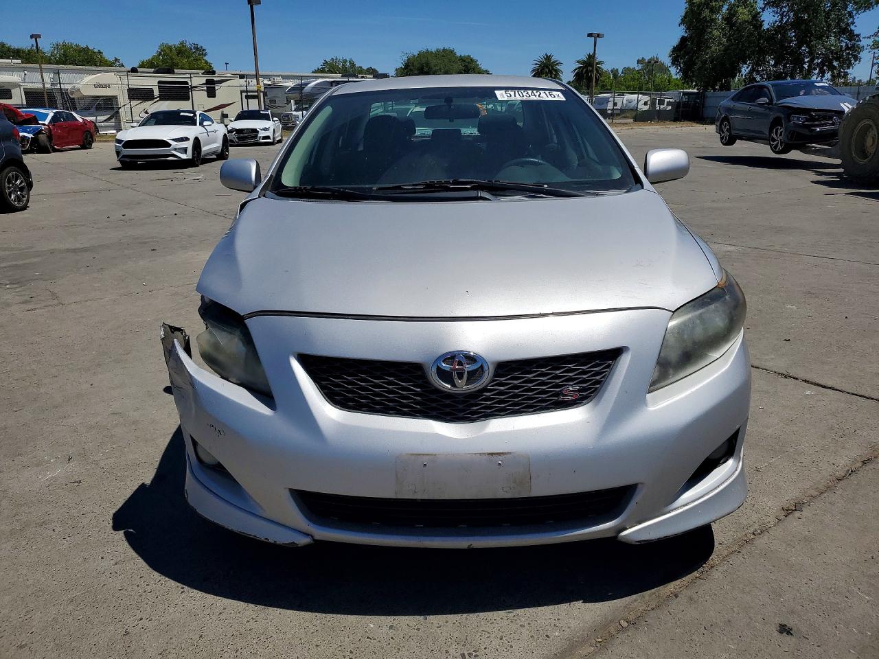 2010 Toyota Corolla S Silver vin: 2T1BU4EE4AC452999
