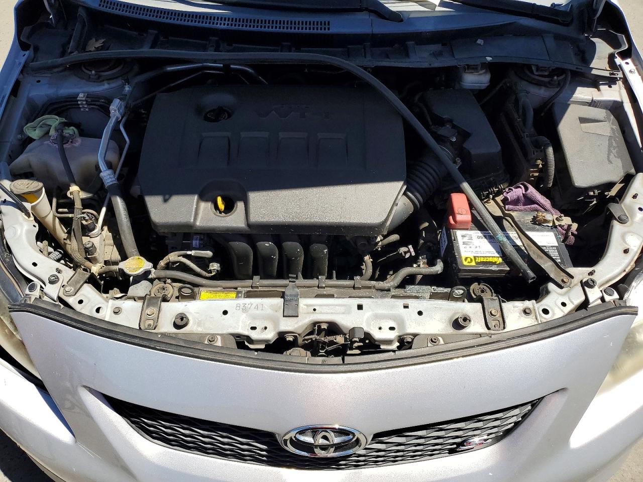 2010 Toyota Corolla S Silver vin: 2T1BU4EE4AC452999