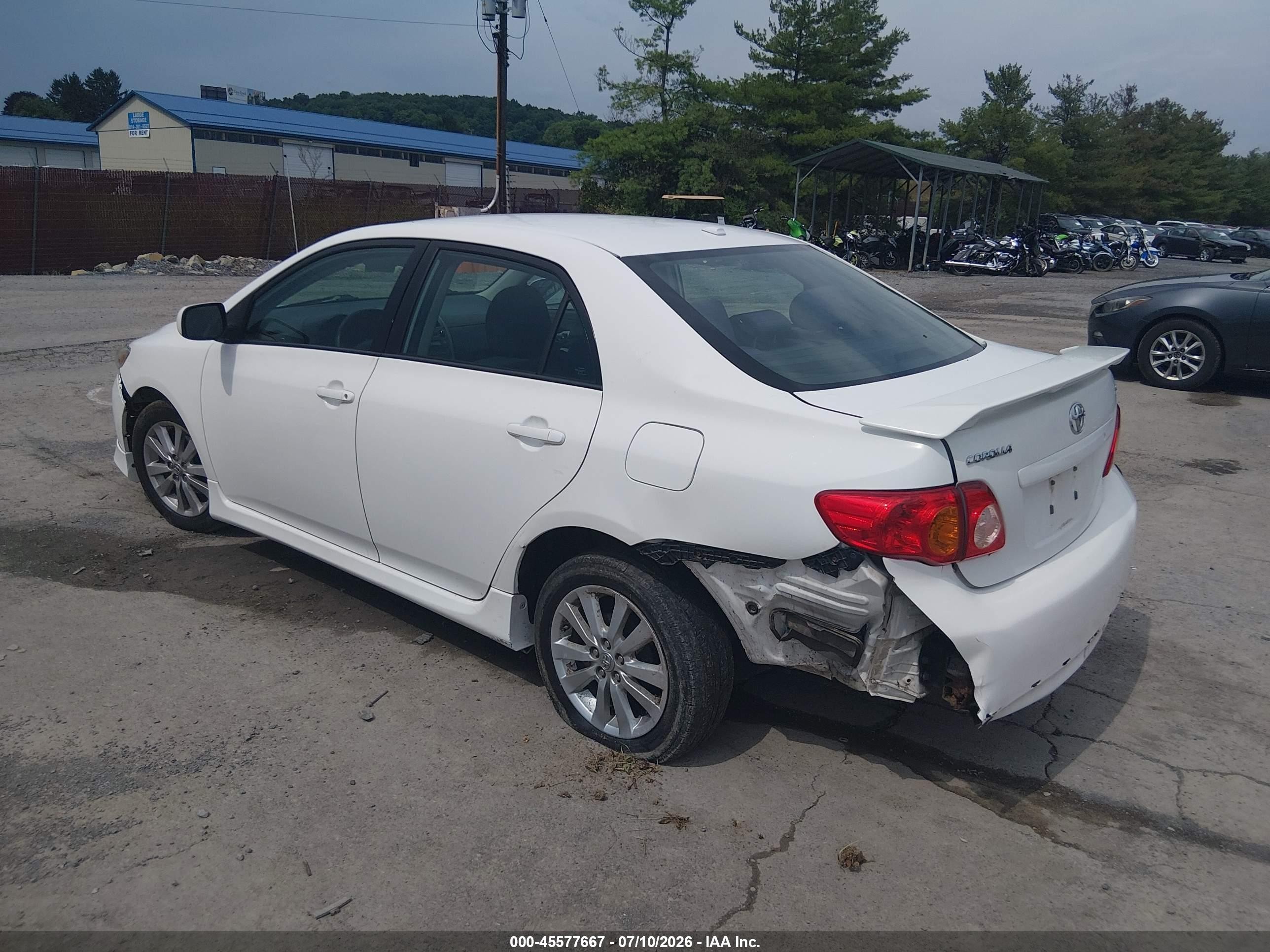 2010 Toyota Corolla S White vin: 2T1BU4EE4AC456700