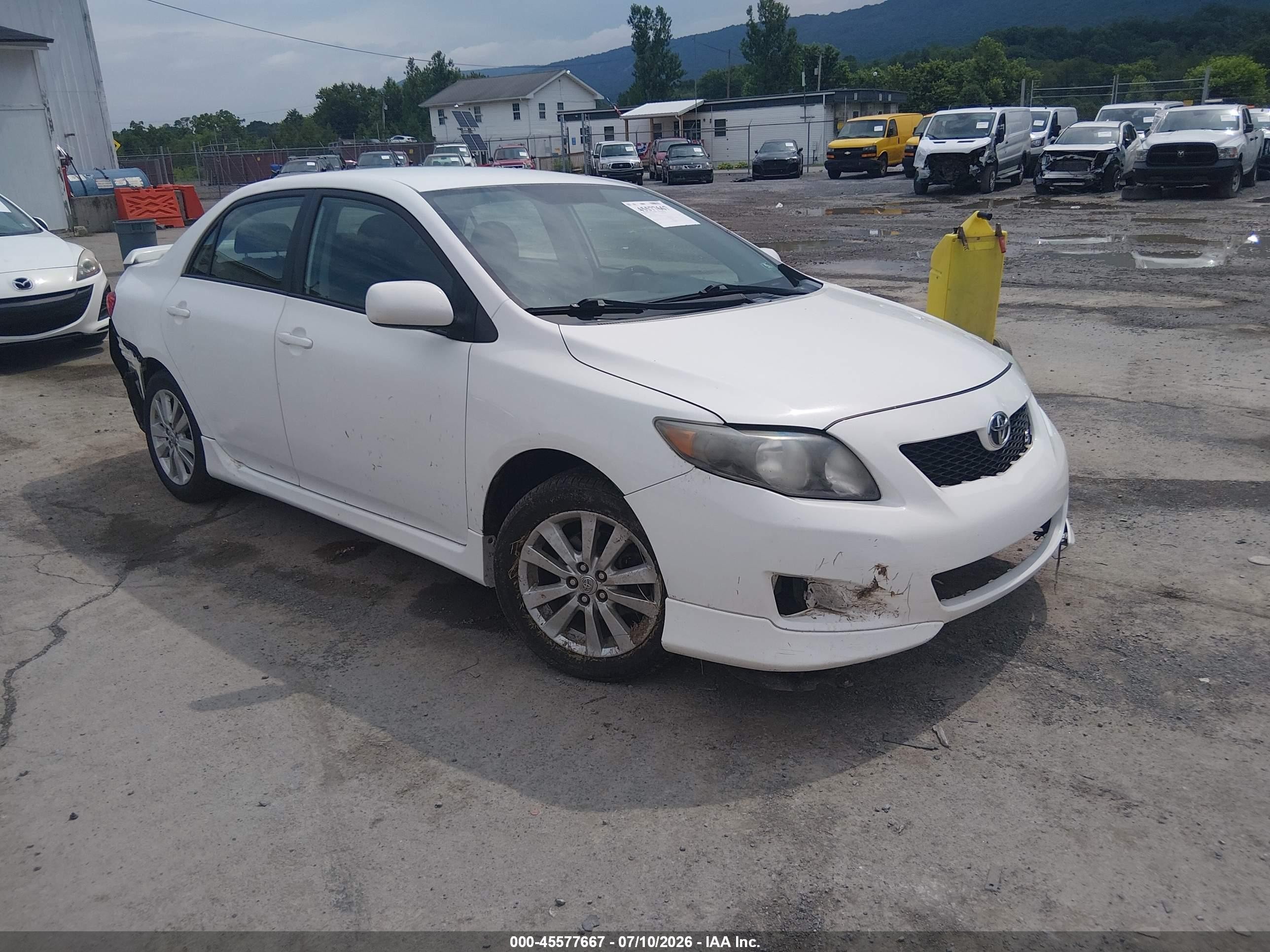 2010 Toyota Corolla S White vin: 2T1BU4EE4AC456700