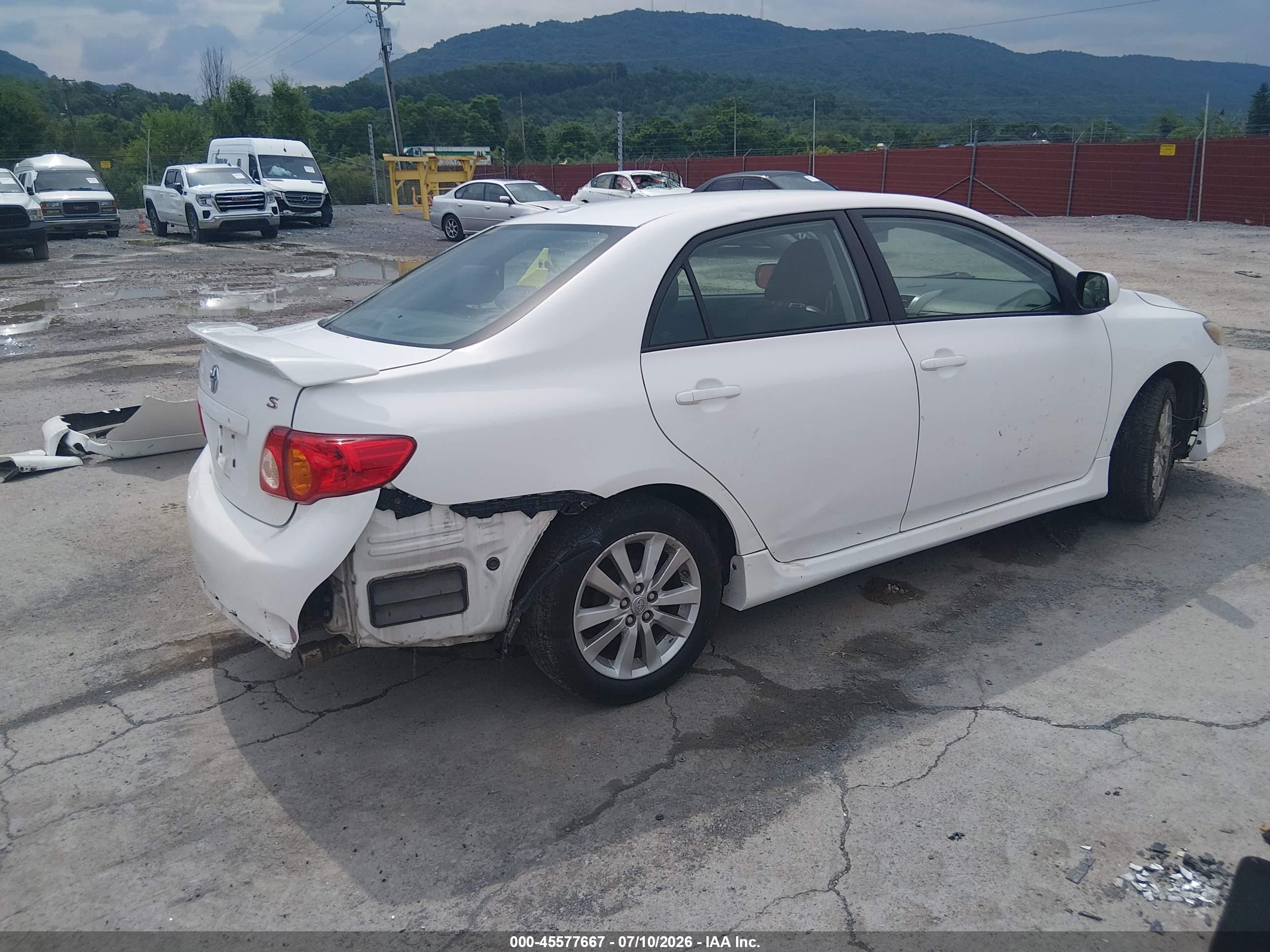 2010 Toyota Corolla S White vin: 2T1BU4EE4AC456700