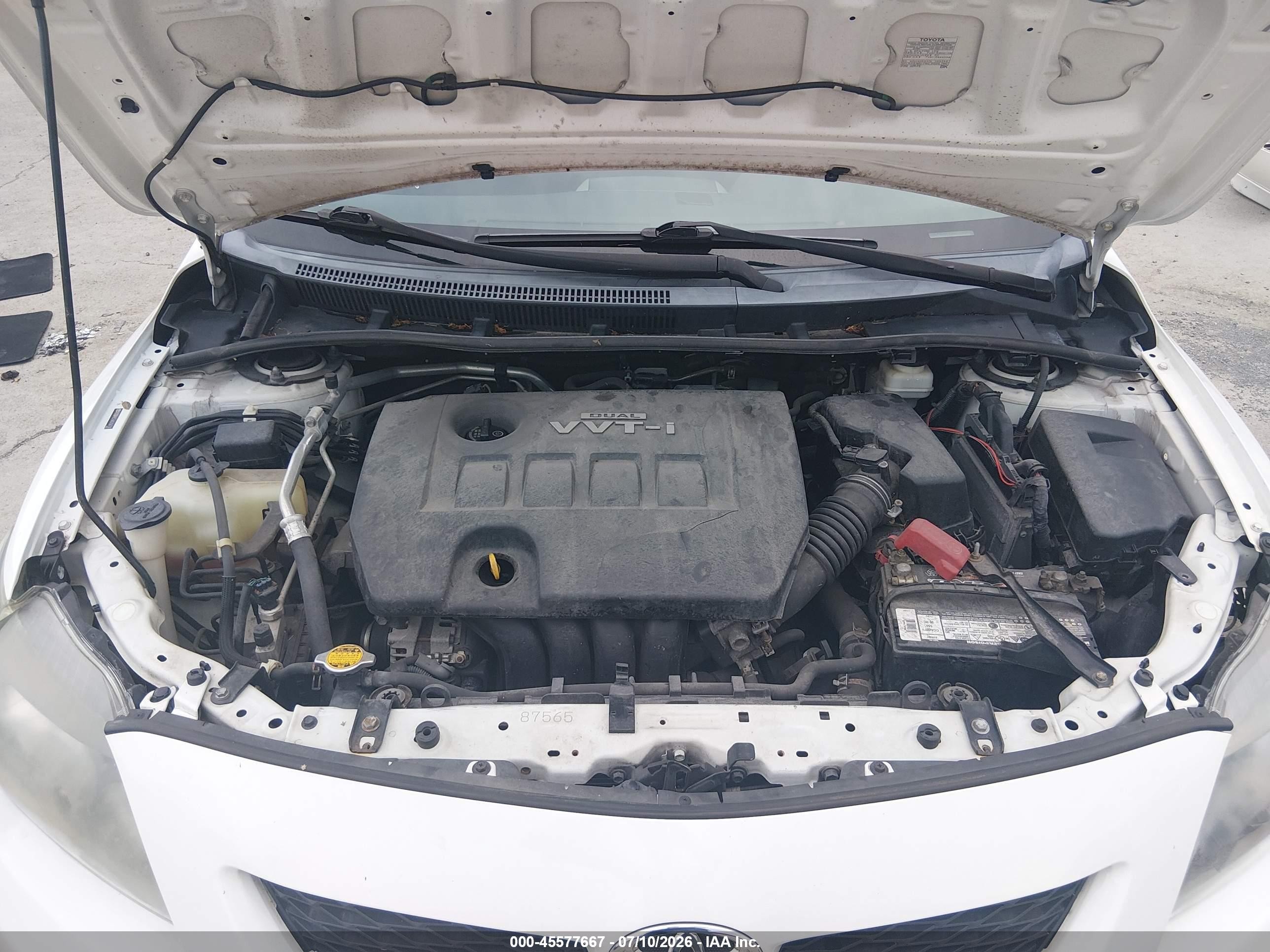 2010 Toyota Corolla S White vin: 2T1BU4EE4AC456700