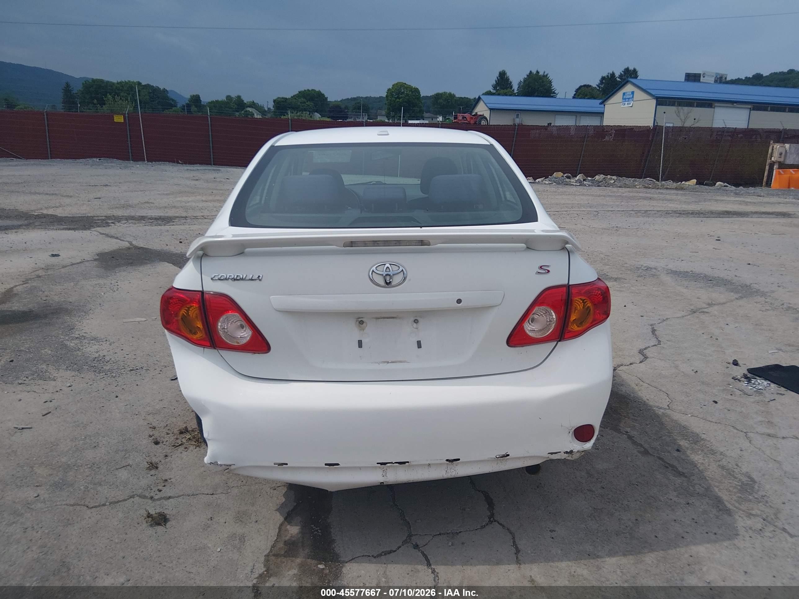 2010 Toyota Corolla S White vin: 2T1BU4EE4AC456700