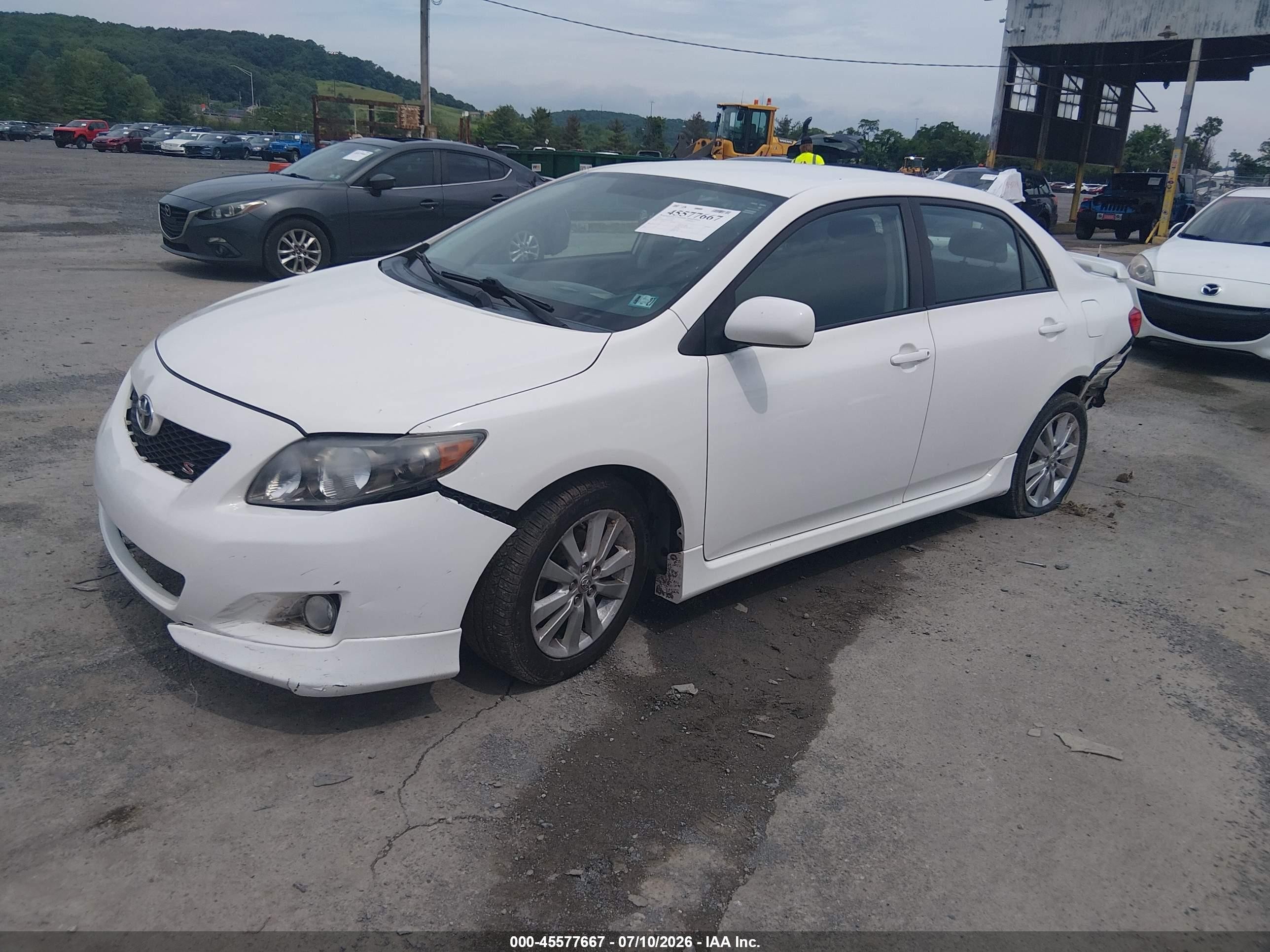 2010 Toyota Corolla S White vin: 2T1BU4EE4AC456700