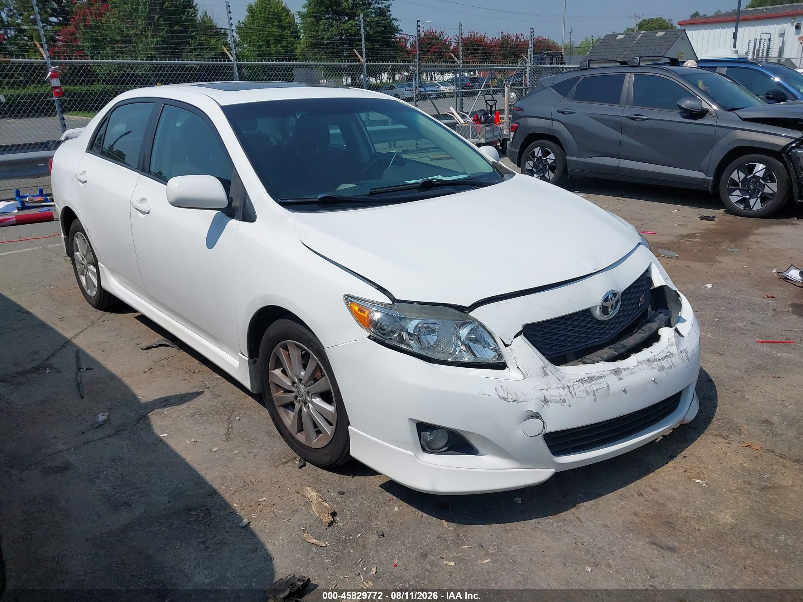 2010 Toyota Corolla S White vin: 2T1BU4EE4AC457555