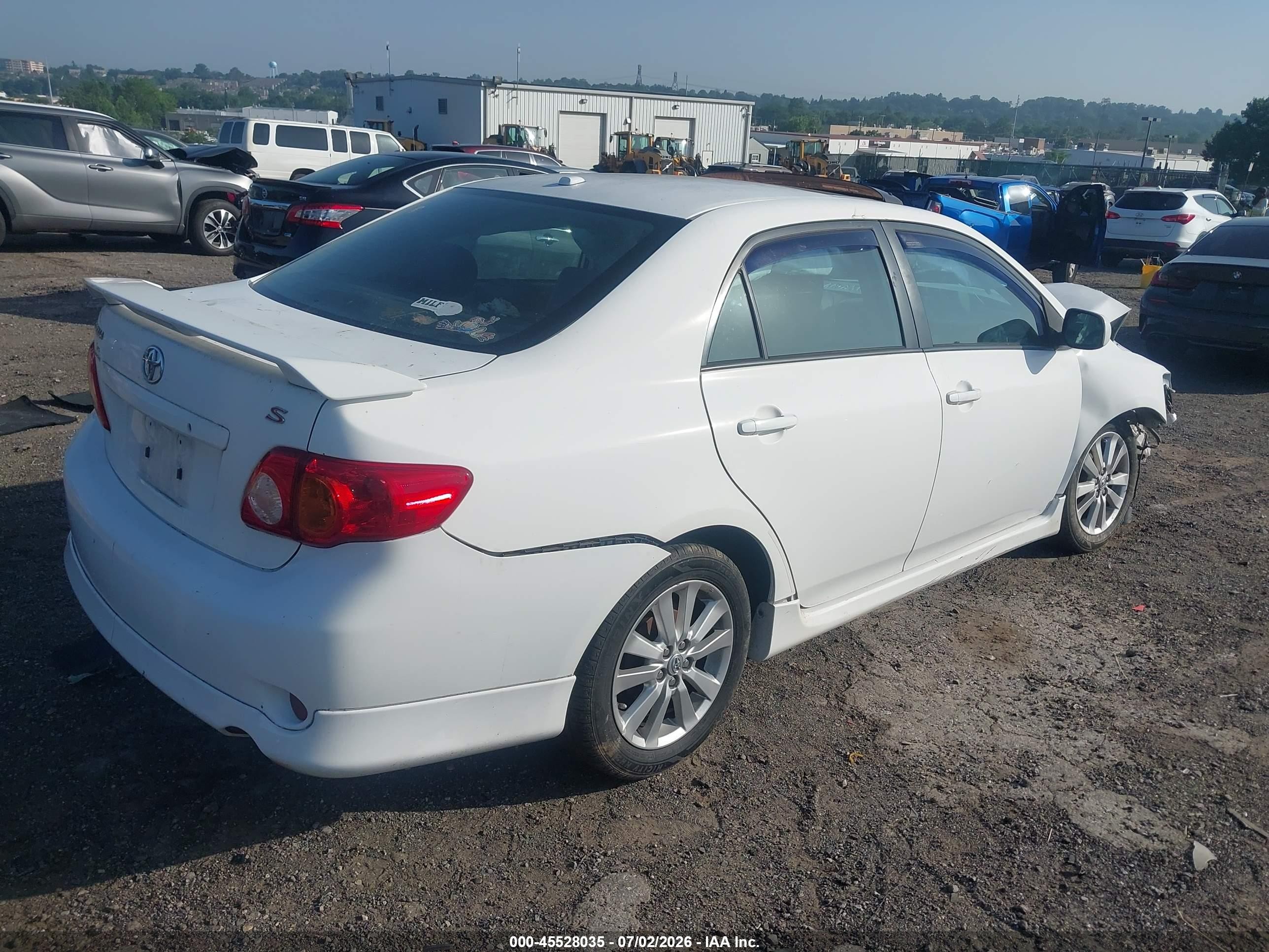2010 Toyota Corolla S White vin: 2T1BU4EE4AC464179