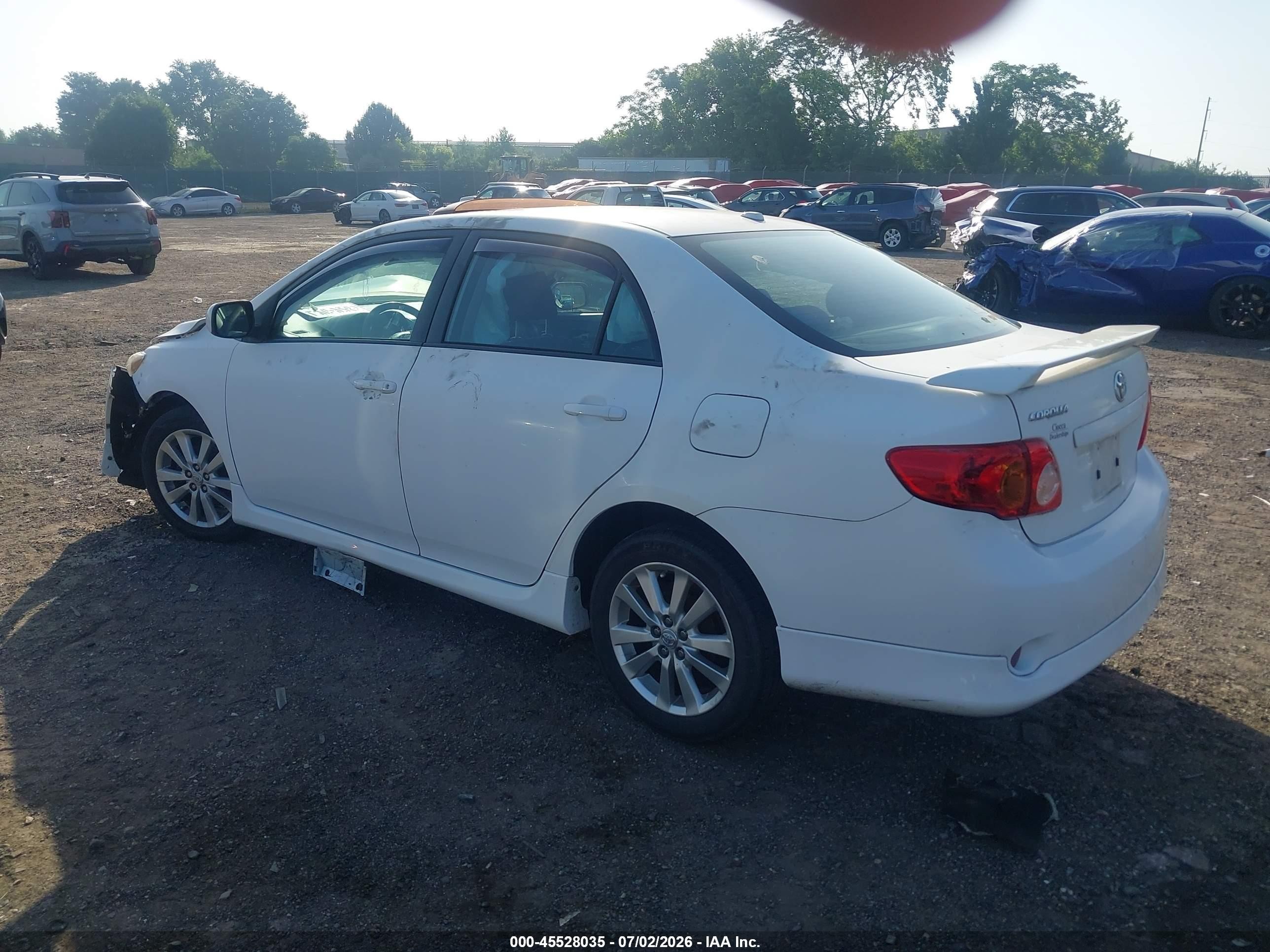 2010 Toyota Corolla S White vin: 2T1BU4EE4AC464179