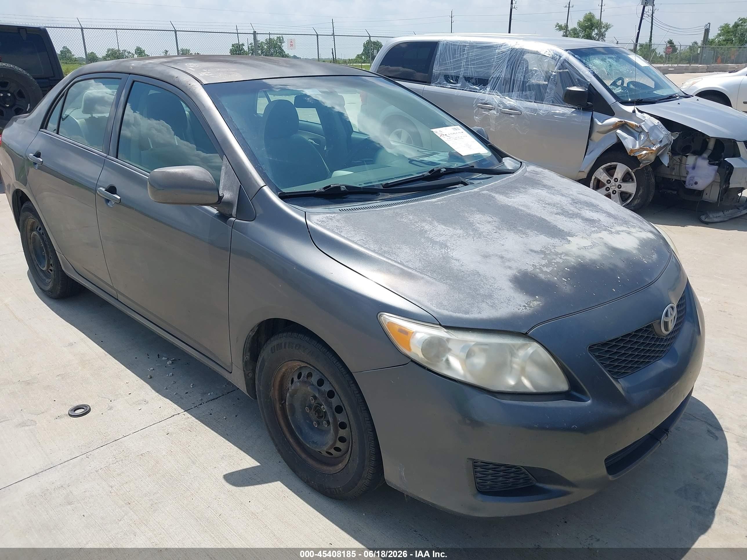 2010 Toyota Corolla Le Gray vin: 2T1BU4EE4AC492113